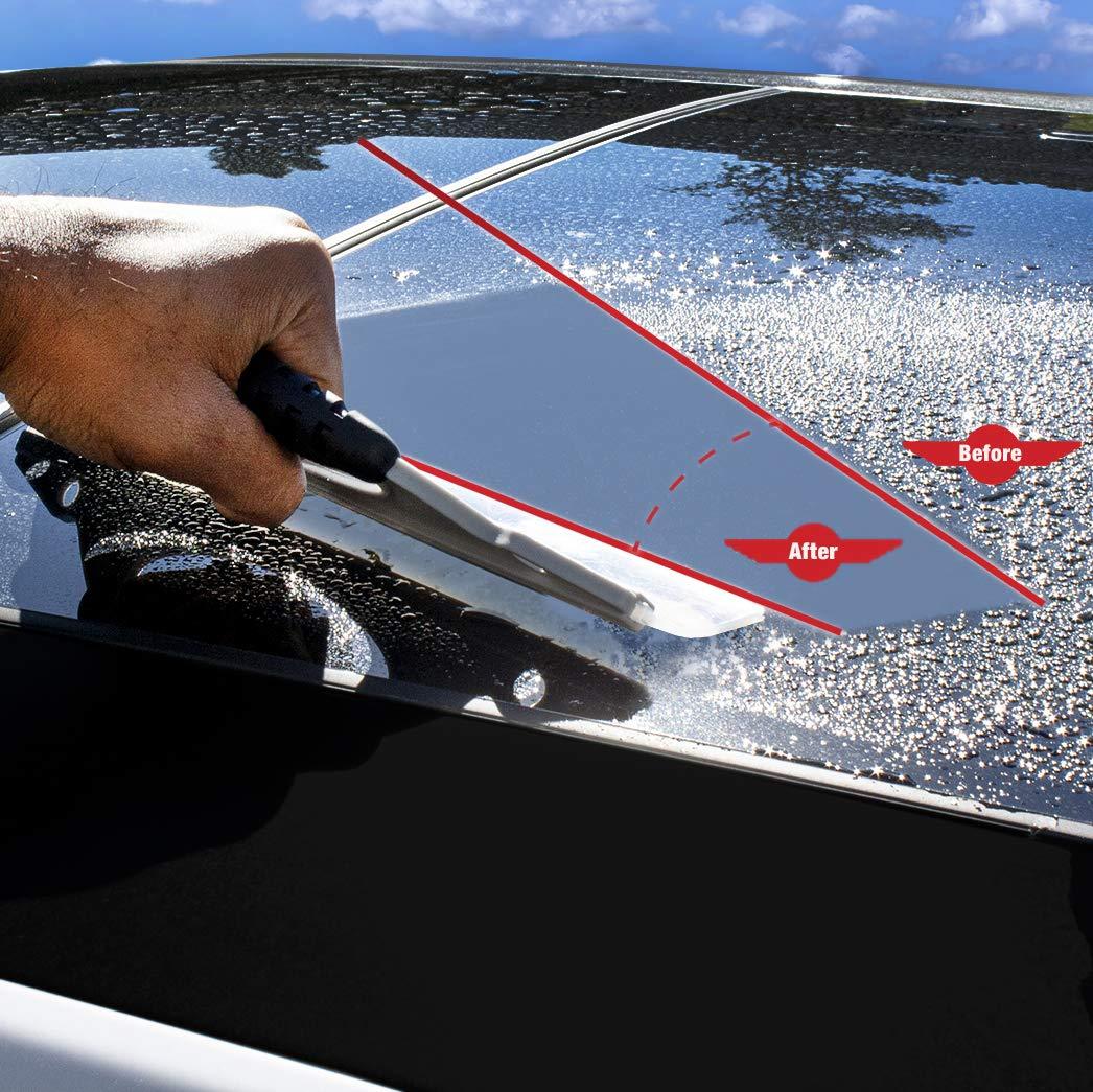 Detailer's Preference Silicone Water Blade Windshield Squeegee for Cars, Streak-Free Drying Tool for Glass, Paint, and Chrome, Flexible Edge for Auto Detailing Professionals, 12.25-Inch - Image 6
