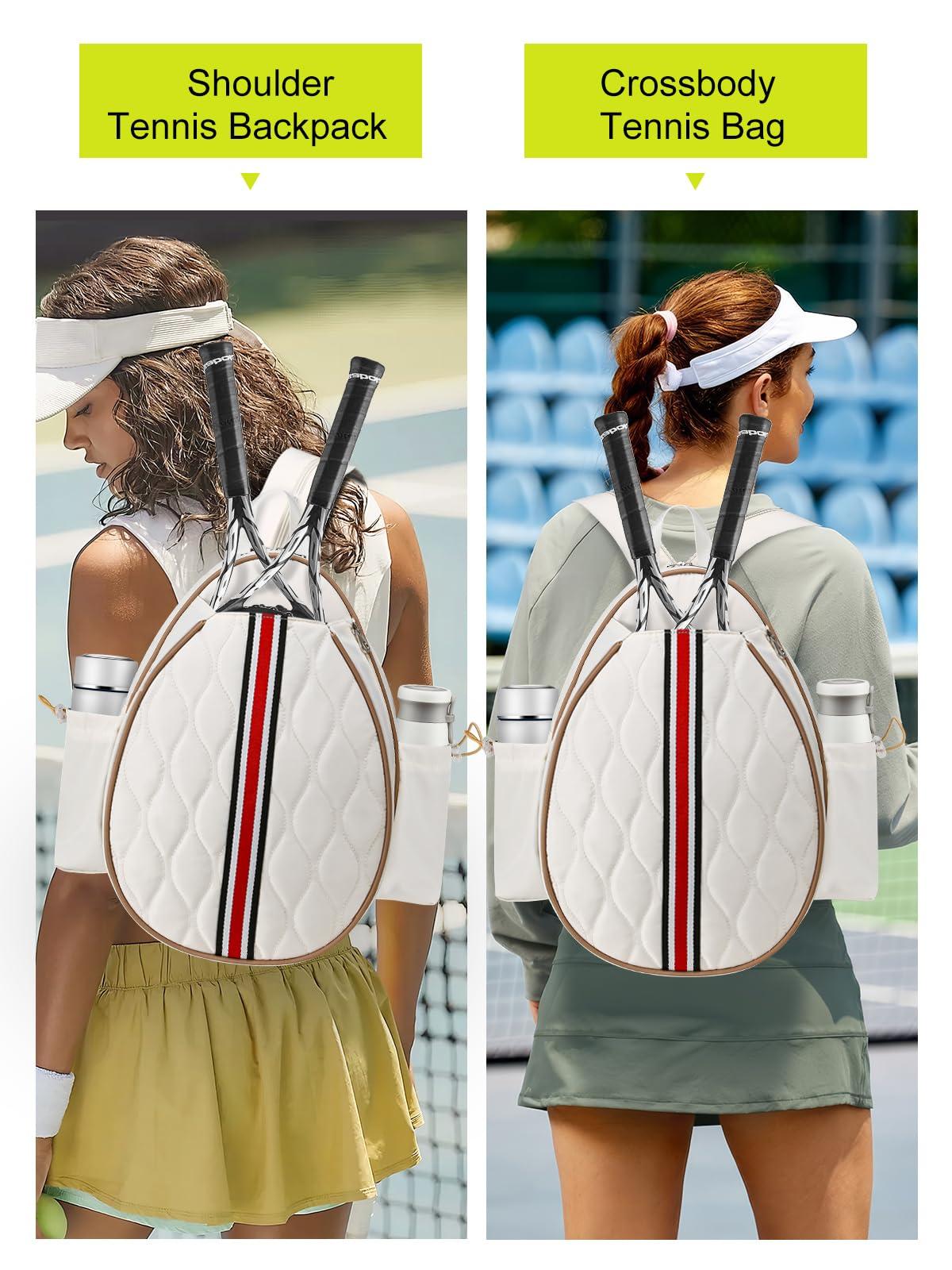 Lunbxx Tennis Bags Holds 2 Rackets for Women & Men, Tennis Backpack Crossbody & Shoulder Racket Bag, Insulated Pocket, Pickleball Bags for Women, Men and Youth - Image 5