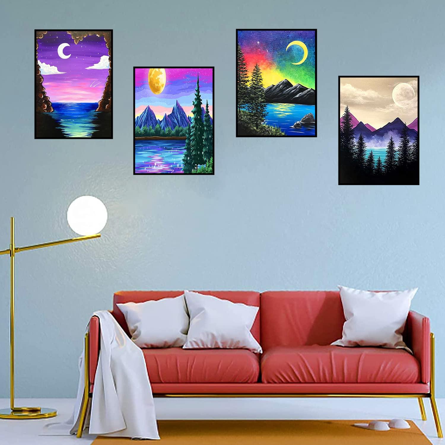 TINY FUN 12 Pack Diamond Painting Kits for Adults 5D Diamond Art Kit Paint by Number for Beginners, DIY Paint with Round Full Drill Diamonds Paintings Gem Art for Home Wall Decor Gift (12X16 Inch - Image 7