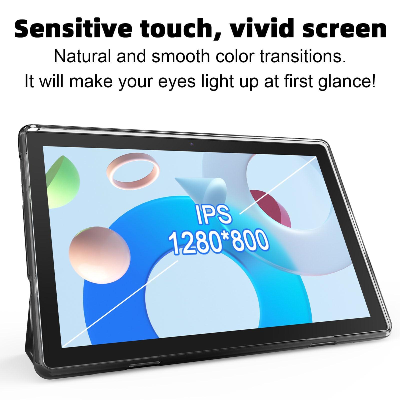 Andoird 14 Tablet 10 inch, 2 in 1 Tablets with Keyboard Case Stylus Mouse, 12GB RAM 64GB ROM 1TB Expand, Octa-Core 2.0Ghz, 5G WiFi, BT5.0, 6000mAh, 8MP Camera, 1280 x 800 HD Screen, Widevine L1, GMS - Image 4