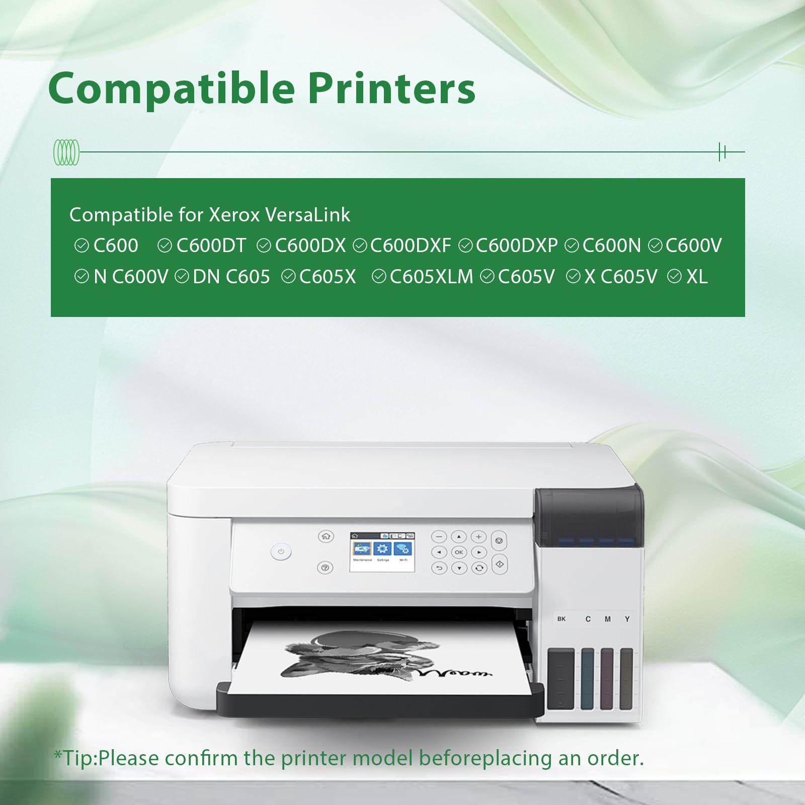 VersaLink C600 Toner Cartridge High Yield Compatible for Xerox VersaLink 106R03919 Capacity Toner Cartridge for C600 C600DT C600DXP C600N C605 C605X C605XLM Printer (1pk,Black,16,900 Pages ) - Image 2