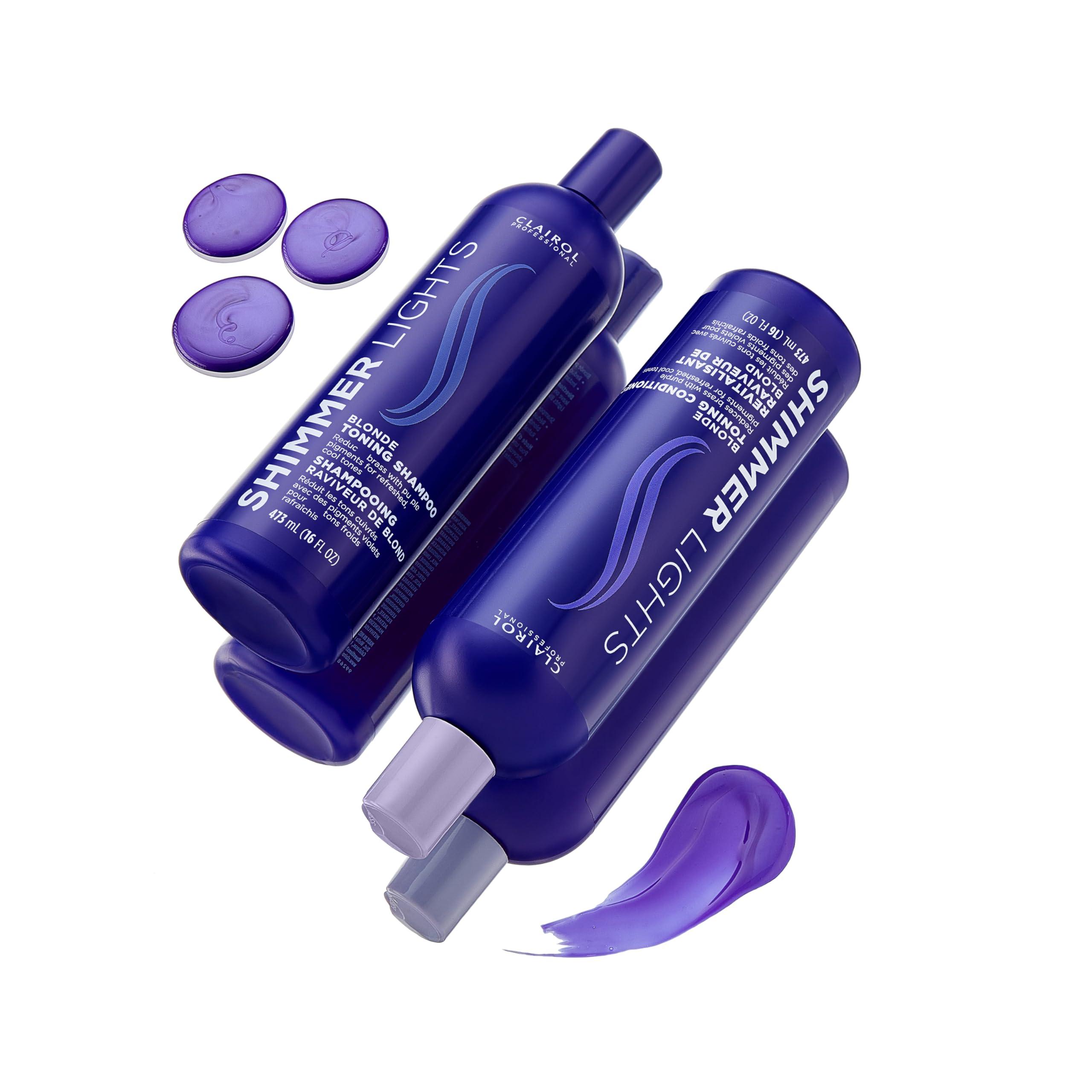 Clairol Professional Shimmer Lights Purple Conditioner | Neutralizes Brass & Yellow Tones | For Blonde, Silver, Gray & Highlighted Hair - Image 8
