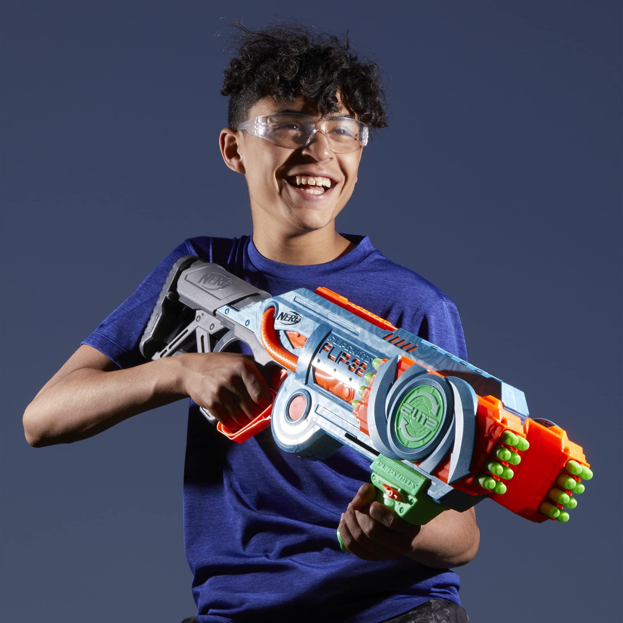 Nerf Elite 2.0 Flipshots Flip-32 Blaster with 32 Dart Barrels That Flip to Double Your Firepower, 32-Dart Capacity, 32 Elite Darts - Image 9