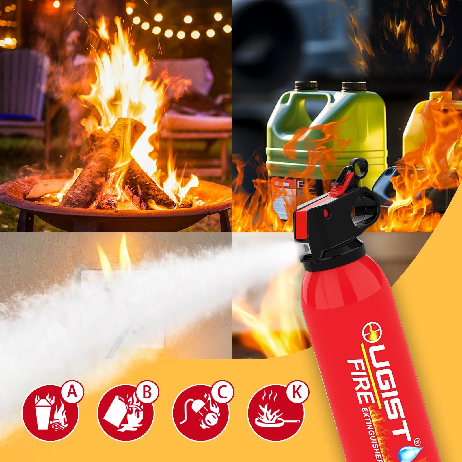 Ougist Small Portable Fire Extinguisher for Home and Kitchen, 21oz Each, 6-Pack, Water-Based Fire Extinguishers for Quick Emergency Response, Prevent Re-Ignition, Ideal for Vehicle and Camping, MSJ620 - Image 5