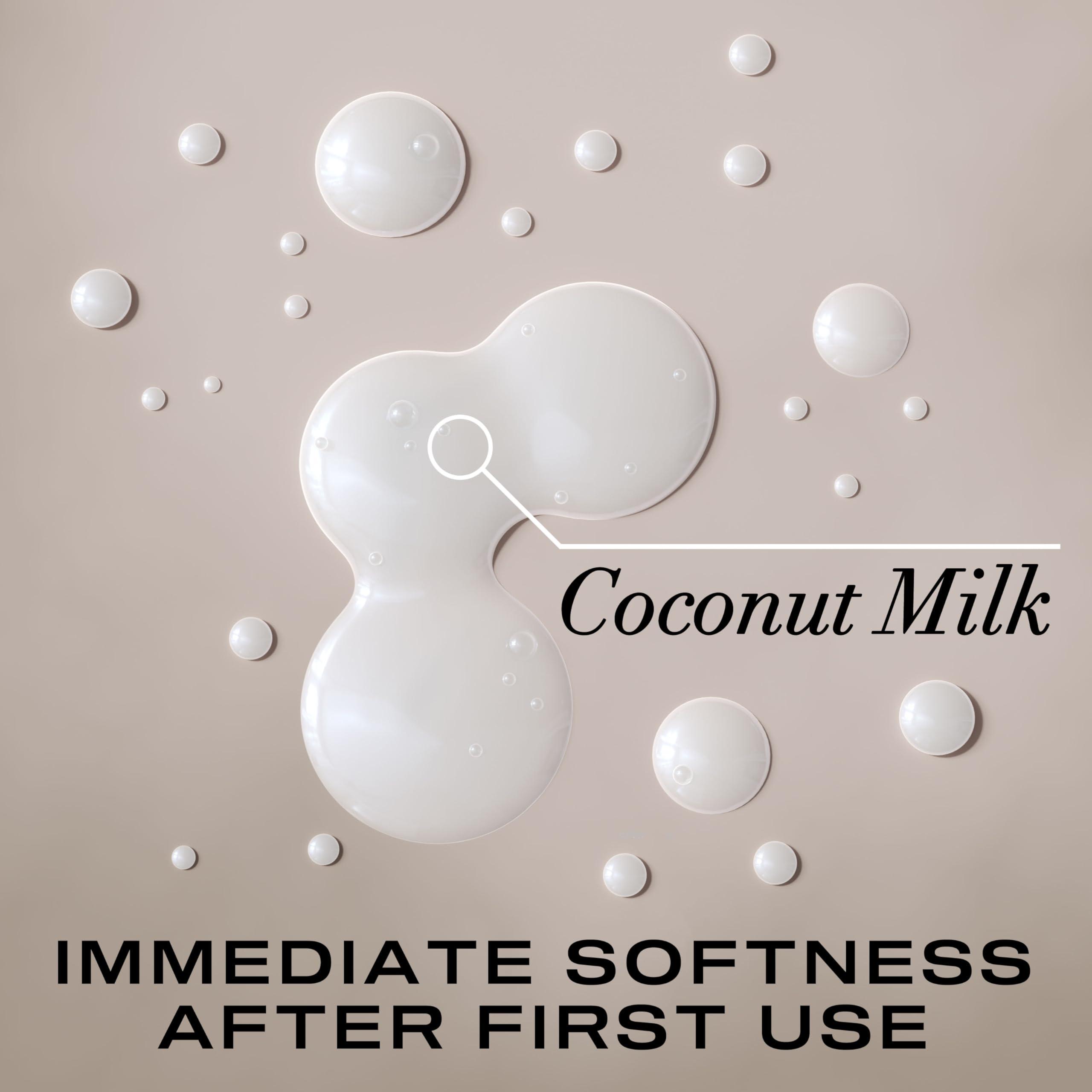 OGX Nourishing + Coconut Milk Shampoo, Hydrating & Restoring Shampoo Moisturizes for Soft Hair After the First Use, Paraben-Free, Sulfate-Free Surfactants, 25.4 fl. oz - Image 3