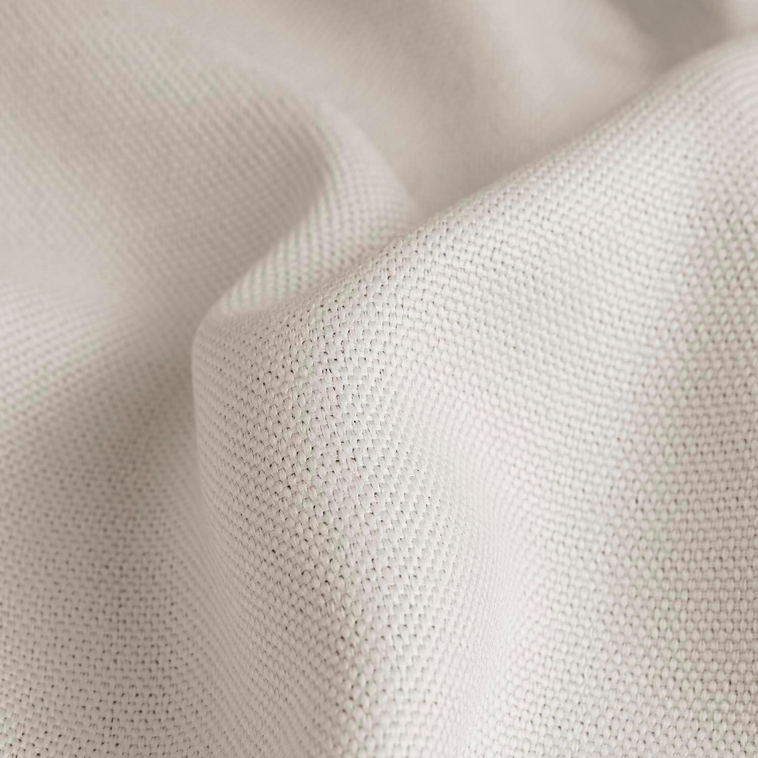 HPD Half Price Drapes - Faux Linen Curtains for Living Room (1 Panel) - 50W X 108L - Textured Room Darkening Curtains for Bedroom 108 Inches Long - Drapes for Home Decor, Birch - Image 8