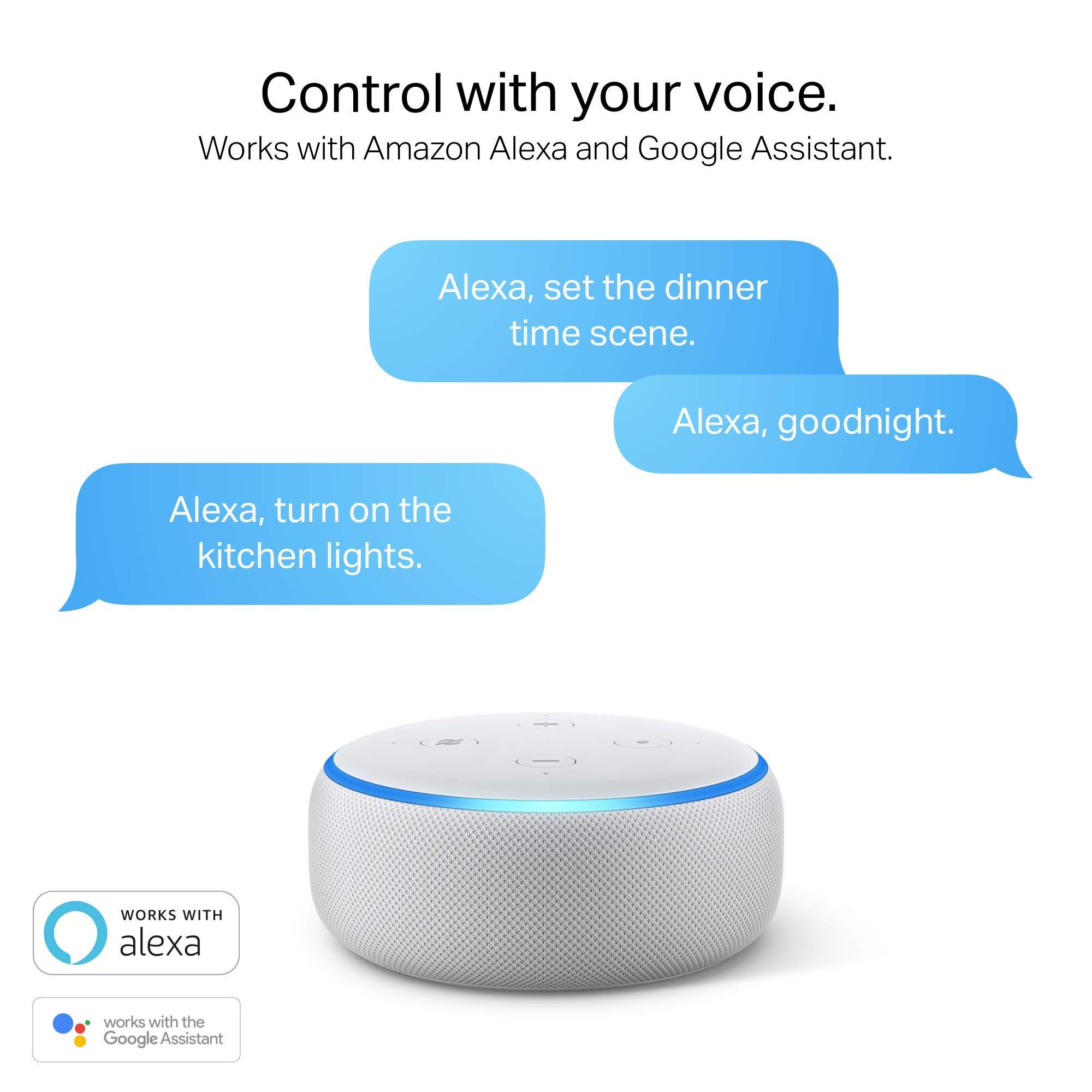 Kasa Smart Light Bulbs that works with Alexa and Google Home, Dimmable Smart LED Bulb, A19, 9W, 800Lumens, Soft White(2700K), CRI≥90, WiFi 2.4Ghz only, No Hub Required, 4 Count (Pack of 1)(KL110P4) - Image 3