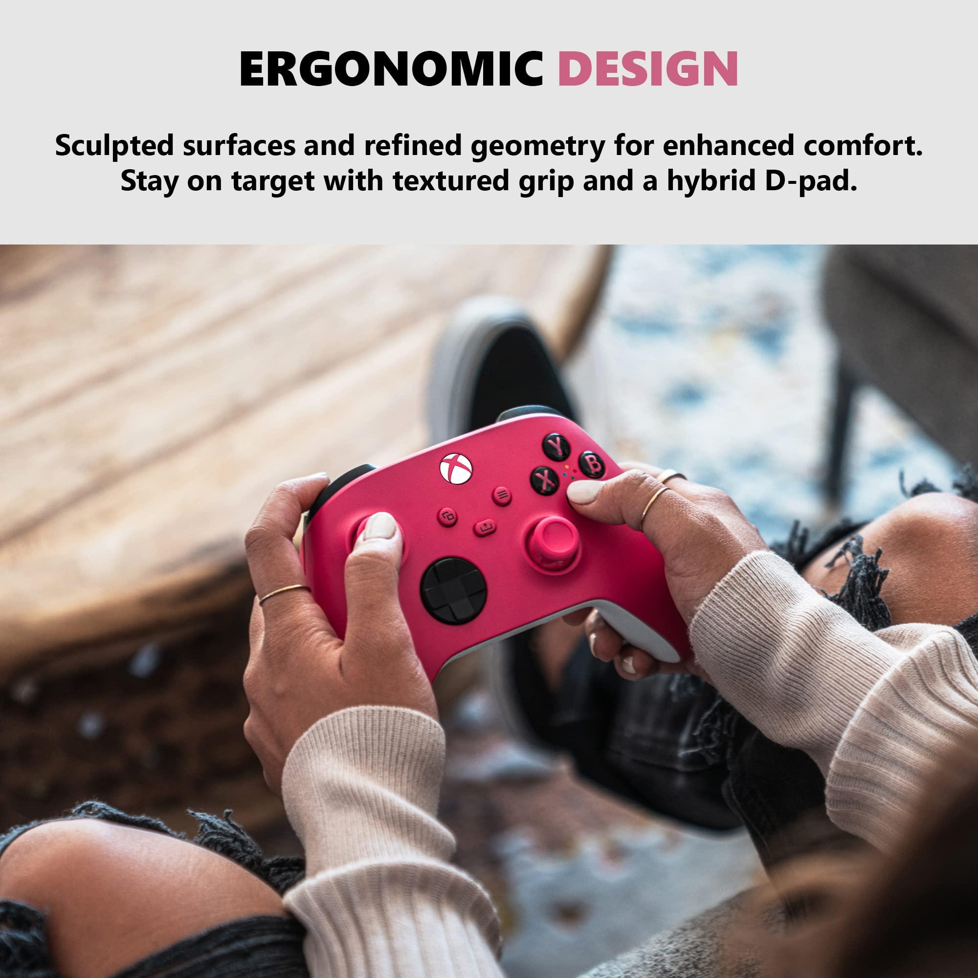 Xbox Core Wireless Gaming Controller – Deep Pink Series X|S, One, Windows PC, Android, and iOS - Image 3