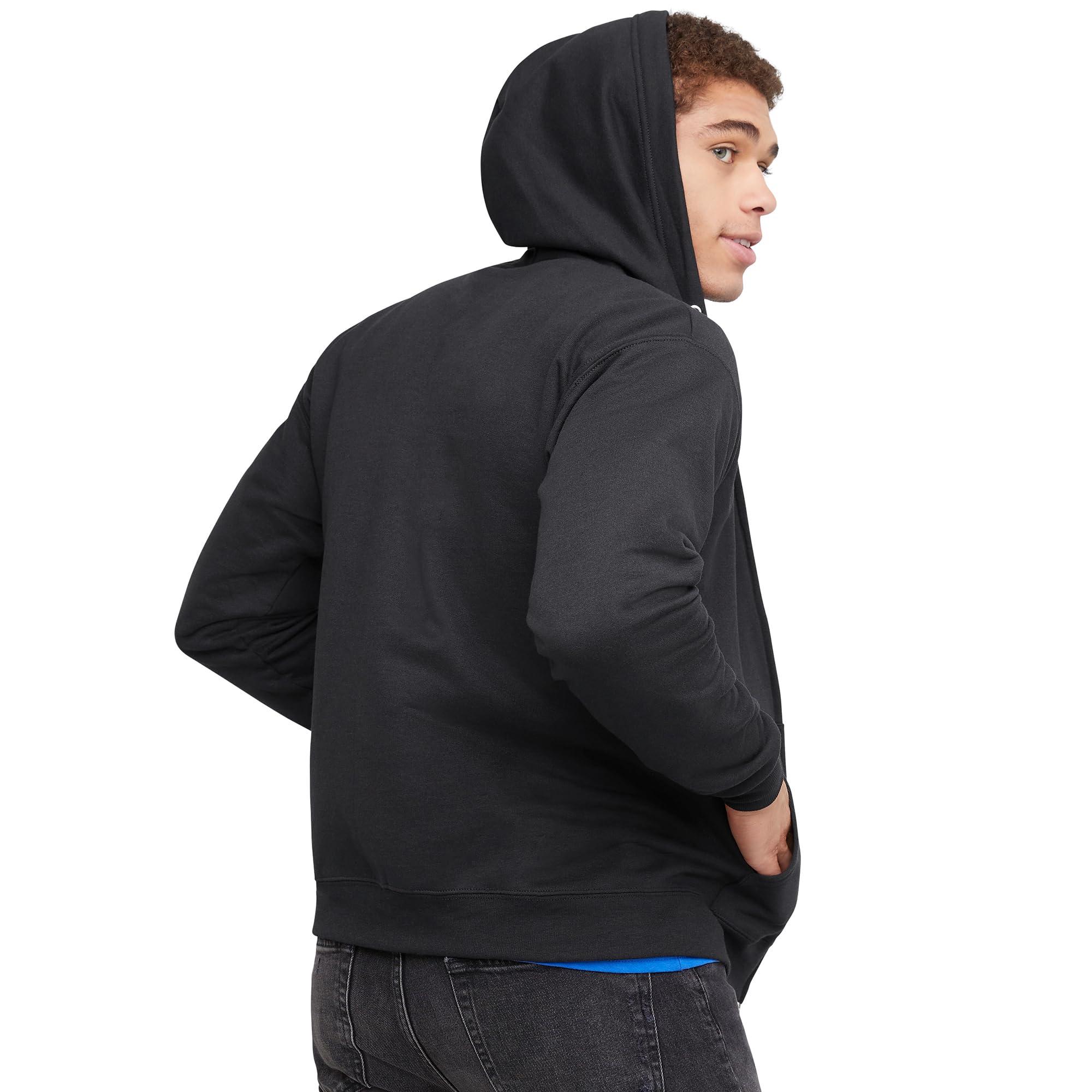 Hanes Men's EcoSmart Fleece Full-Zip Hoodie Sweatshirt - Image 2