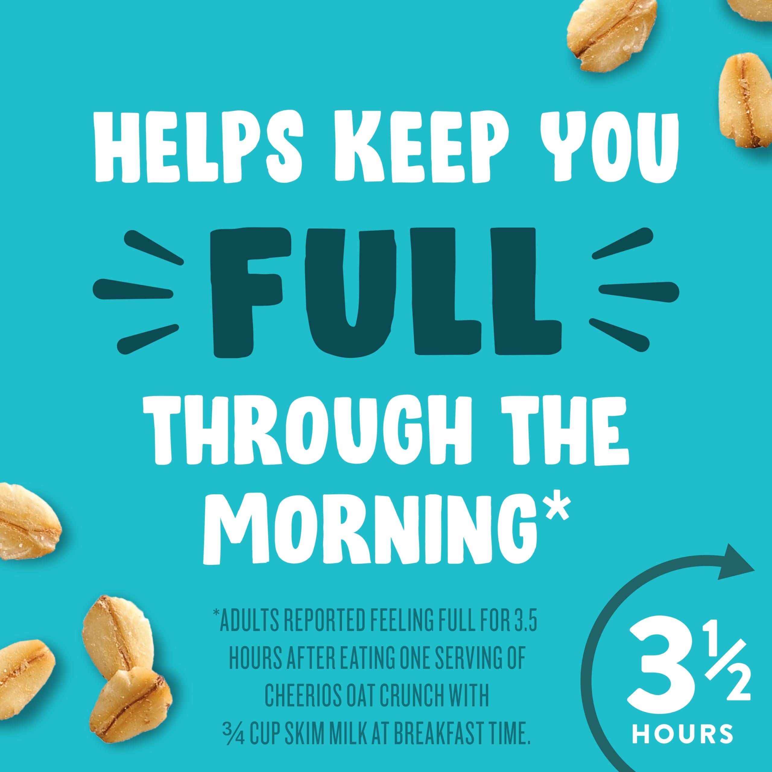 Cheerios Oat Crunch Cinnamon Breakfast Cereal, Made with Whole Grain, Family Size, 24 oz - Image 4