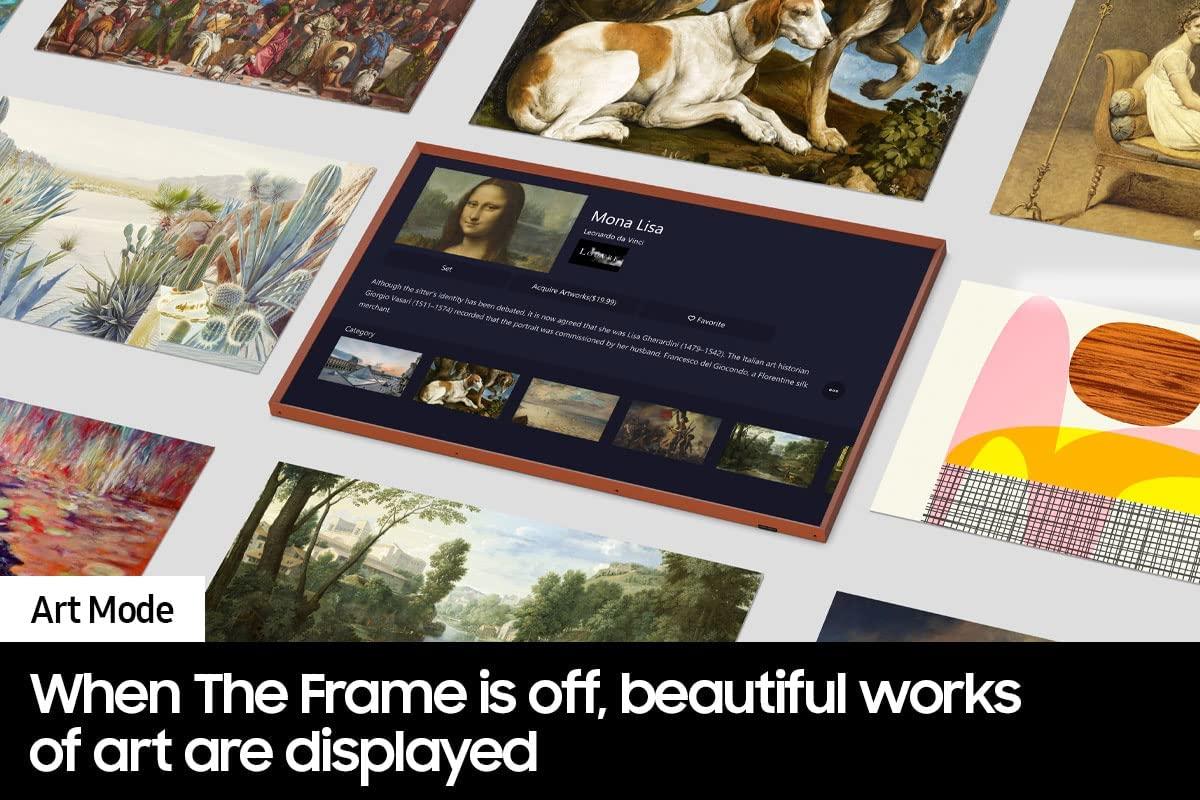 SAMSUNG 50-Inch Class QLED 4K The Frame LS03B Series, Quantum HDR, Art Mode, Anti-Reflection Matte Display, Slim Fit Wall Mount Included, Smart TV w/ Alexa Built-In (QN50LS03BAFXZA) - Image 3