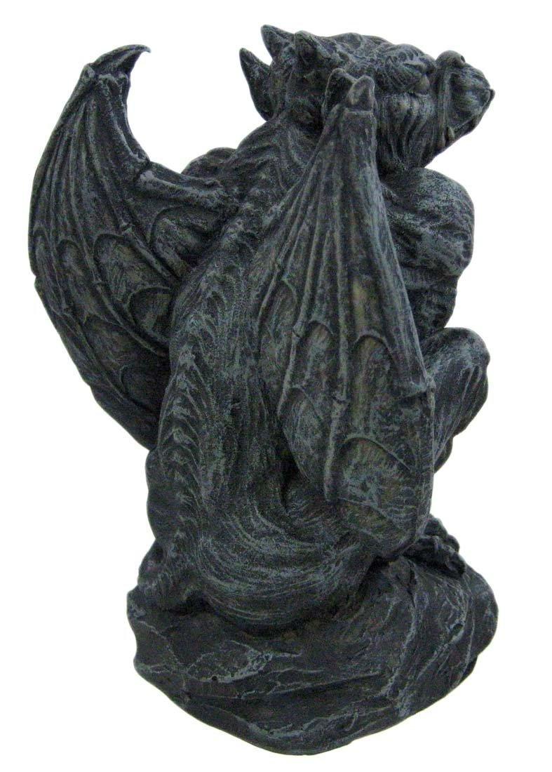 Poised Protector Winged Gargoyle Statue Guardian - Image 2