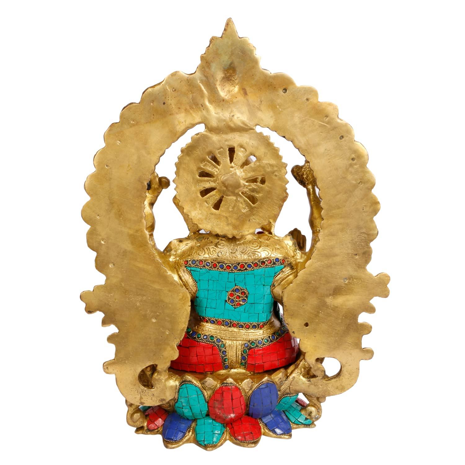 Amilav Collections Brass Ganesha Bhagwan Big Mangalkari Ganesh Statue for Home Entrance Decor Ganpati Idol Murti Marriage Gift 15 Inches - Image 6