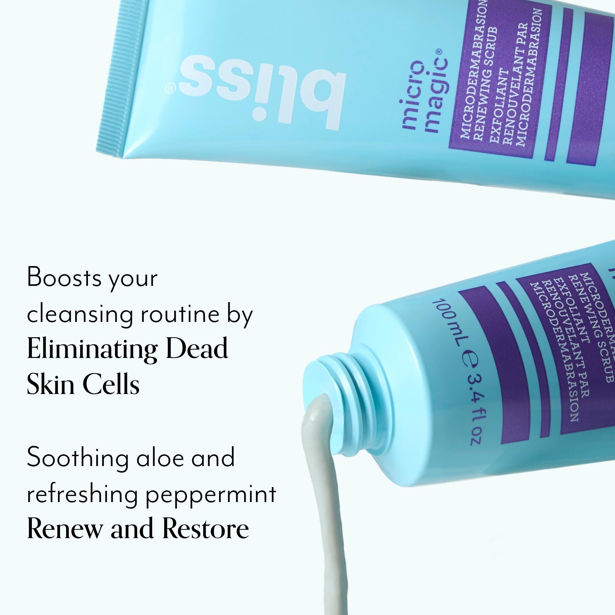 bliss Micro Magic | Skin-renewing Microdermabrasion Scrub | Straight-from-the-Spa | Tightens Pores & Brightens Skin | Paraben Free, Cruelty Free | 3.4 fl oz - Image 3