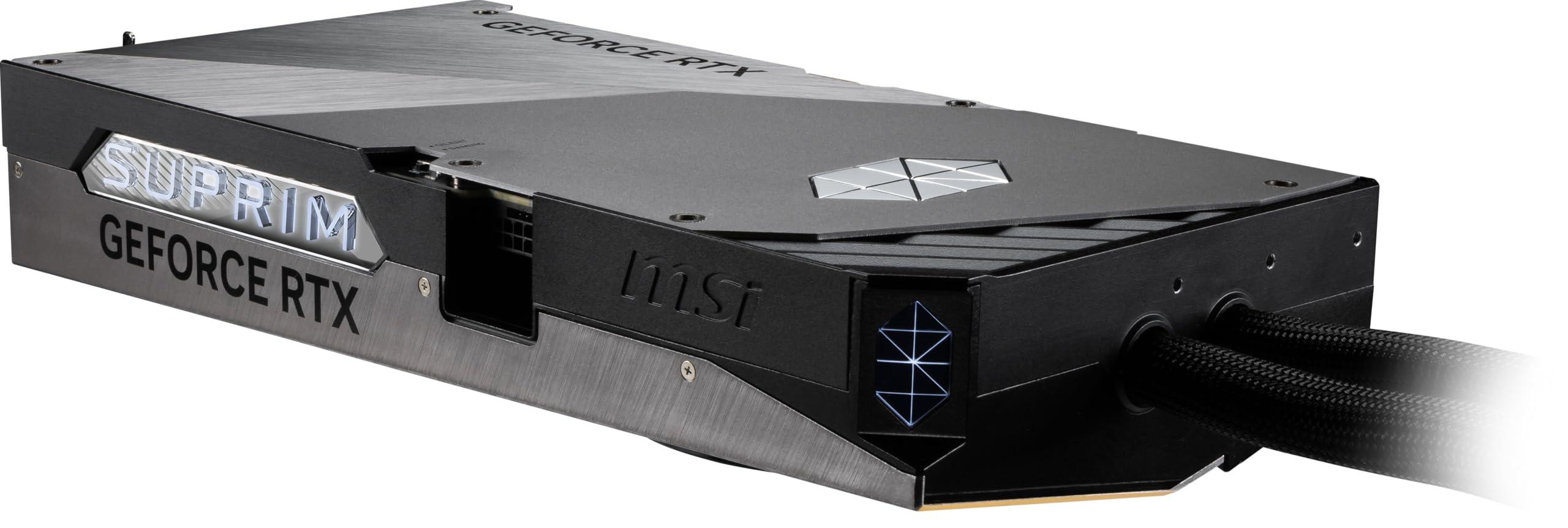 MSI Gaming RTX 5080 16G SUPRIM Liquid SOC Graphics Card (16GB GDDR7, 256-bit, Extreme Performance: 2760 MHz, DisplayPort x 3 2.1a, HDMI 2.1b, NVIDIA Blackwell Architecture) - Image 2