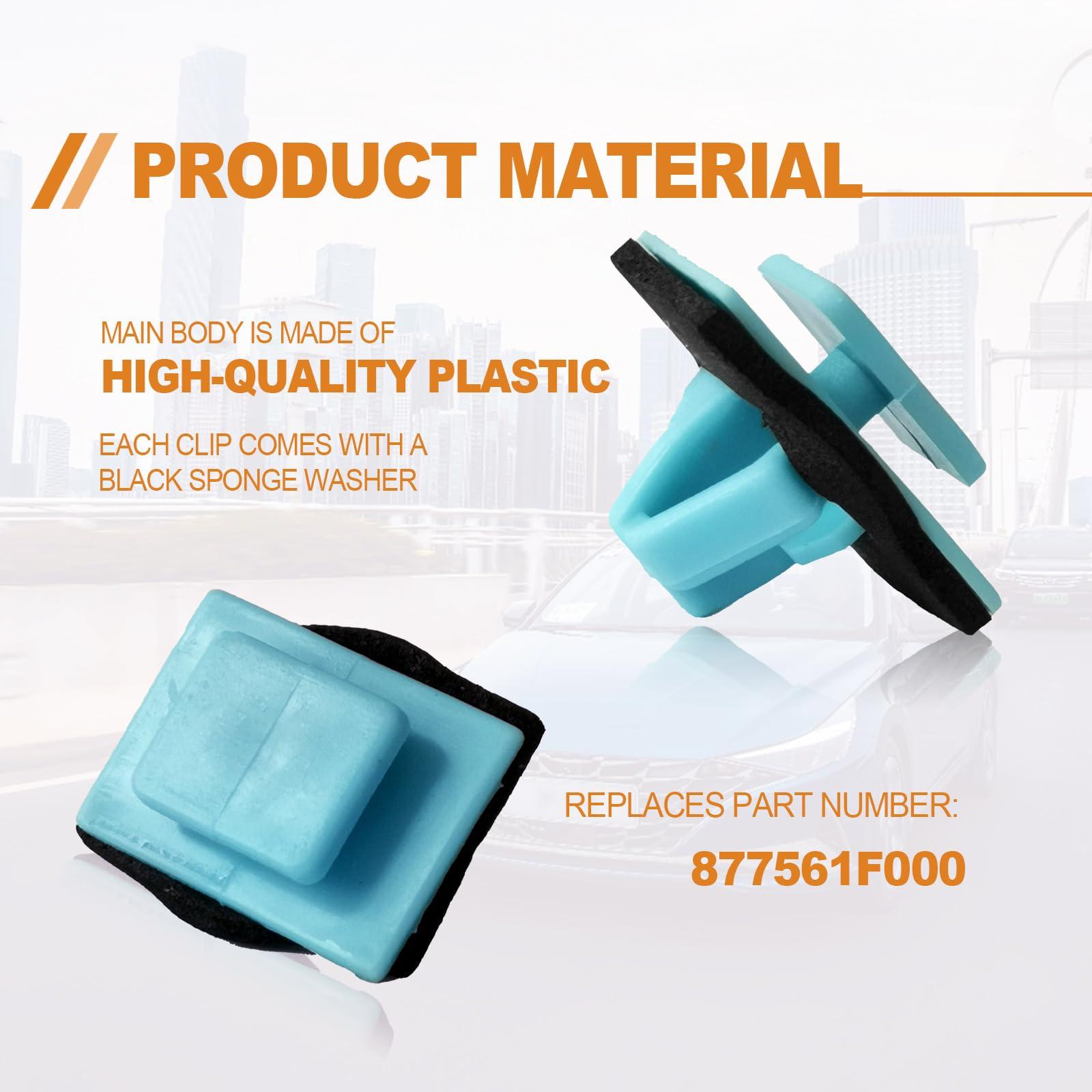 30PCS Blue Rocker Molding Retainer Clip Compatible with Hyundai Kia Elantra Santa Soul Sportage 87756-1F000 - Image 4