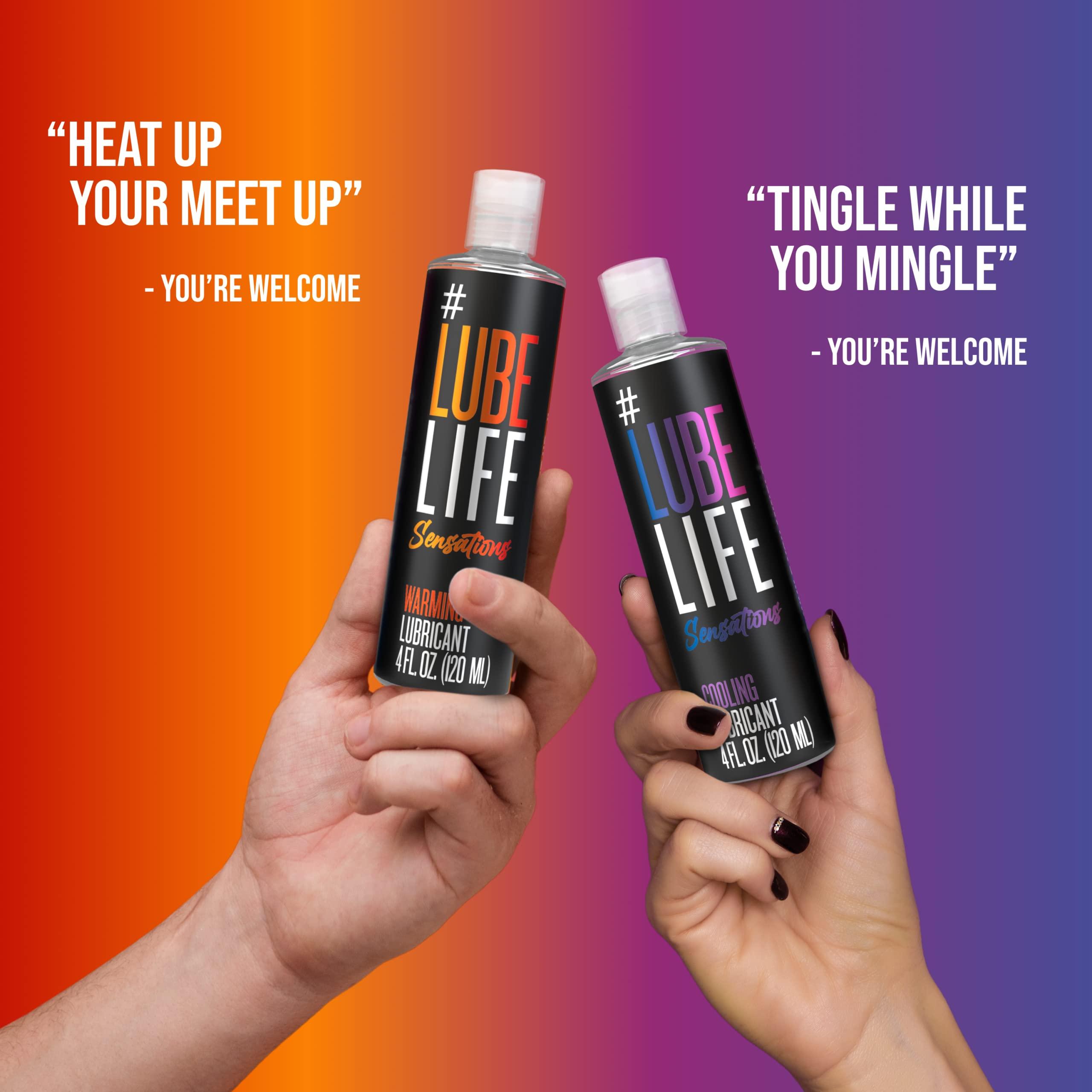 Lube Life Sensations Pleasure Kit Water Based Cooling & Warming Personal Lubricant, for a Tingling and Invigorating Intimate Experience, Lube for Men, Women & Couples, 4Fl Oz (Pack of 2) - Image 4