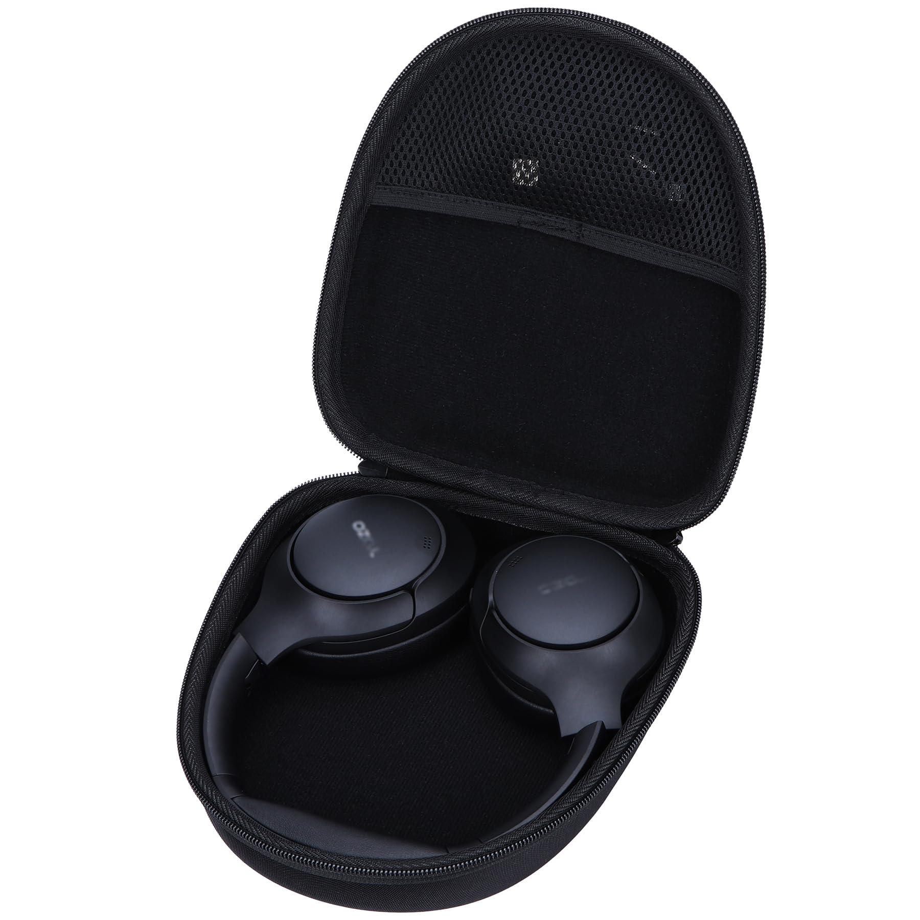 Lebakort Hard Case Compatible with TOZO HT2 / BERIBES WH202A / Uliptz WH203A / KVIDIO WH201A / Picun B8 / RUNOLIM RUWH301AB-US3 Hybrid Active Noise Cancelling Headphones (Black Case)