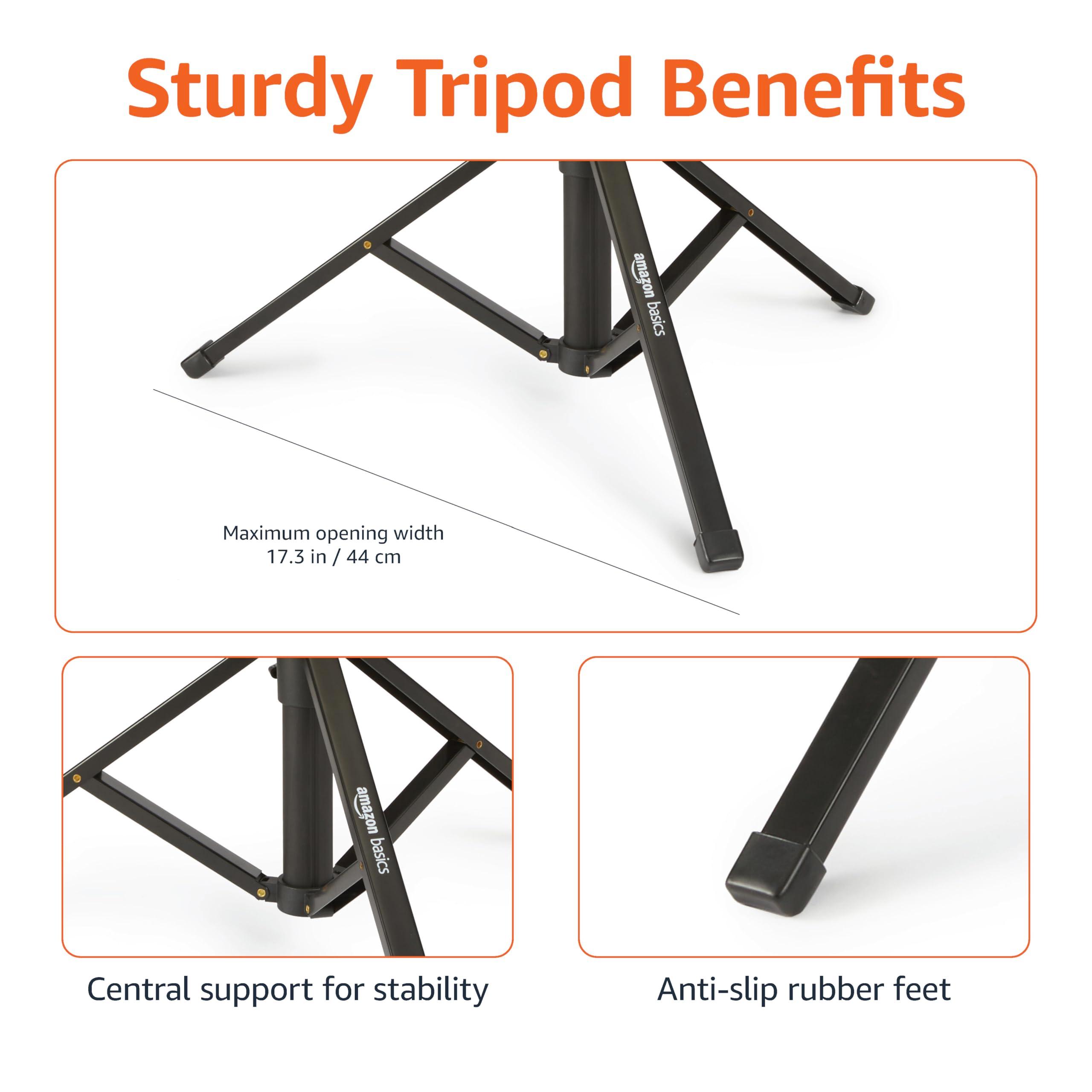 Amazon Basics 64-inch Extendable Tripod for iPhones and Smartphones, Selfie Stick Mode and Phone Tripod Mode, Black - Image 5