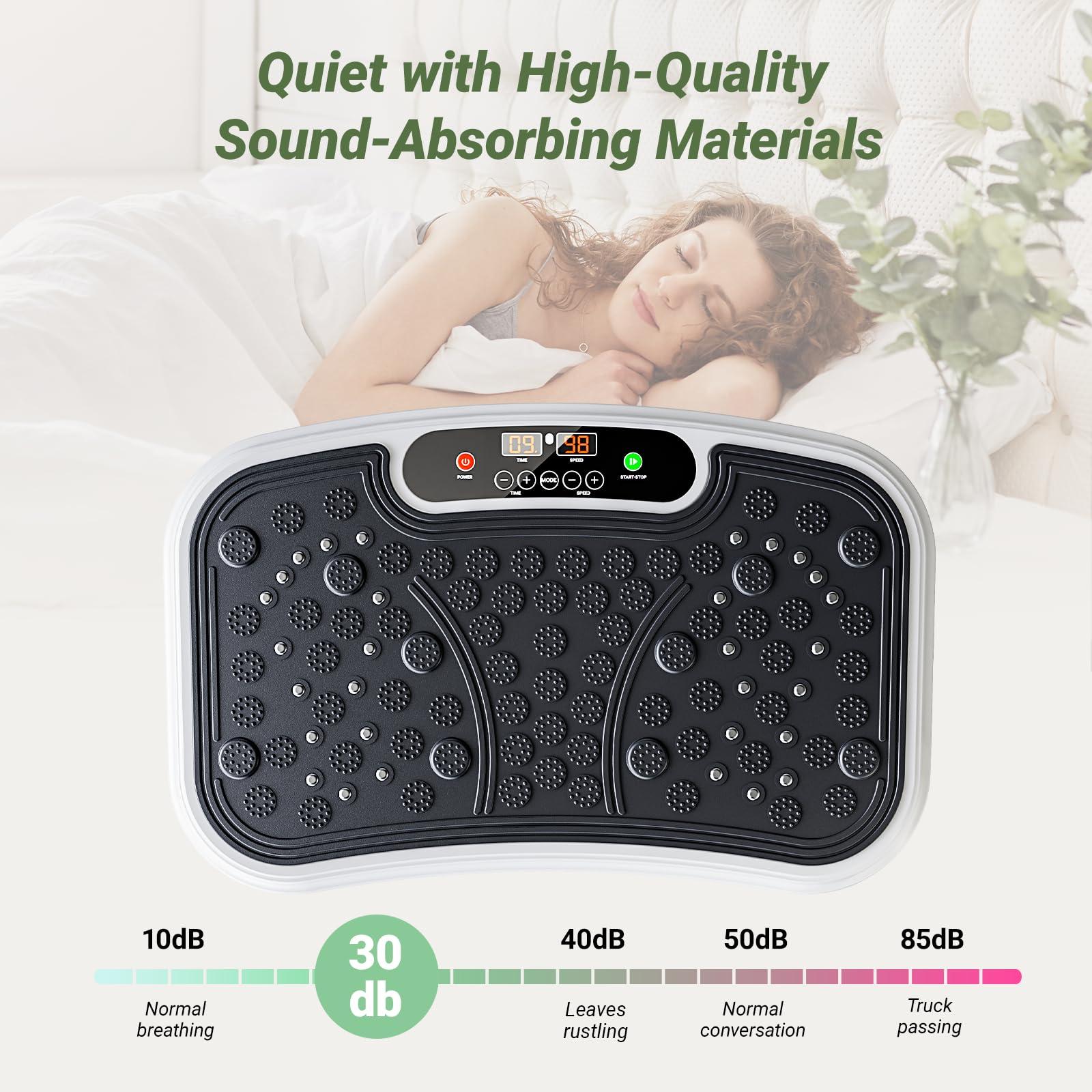 UTRYCO Whole Body Vibration Plate Exercise Machine Vibrating Plate Shaking with Weight 330lbs, Shake Plate Exercise Machine Power Plate Vibration Platform for Fitness Equipment Workout - Image 8