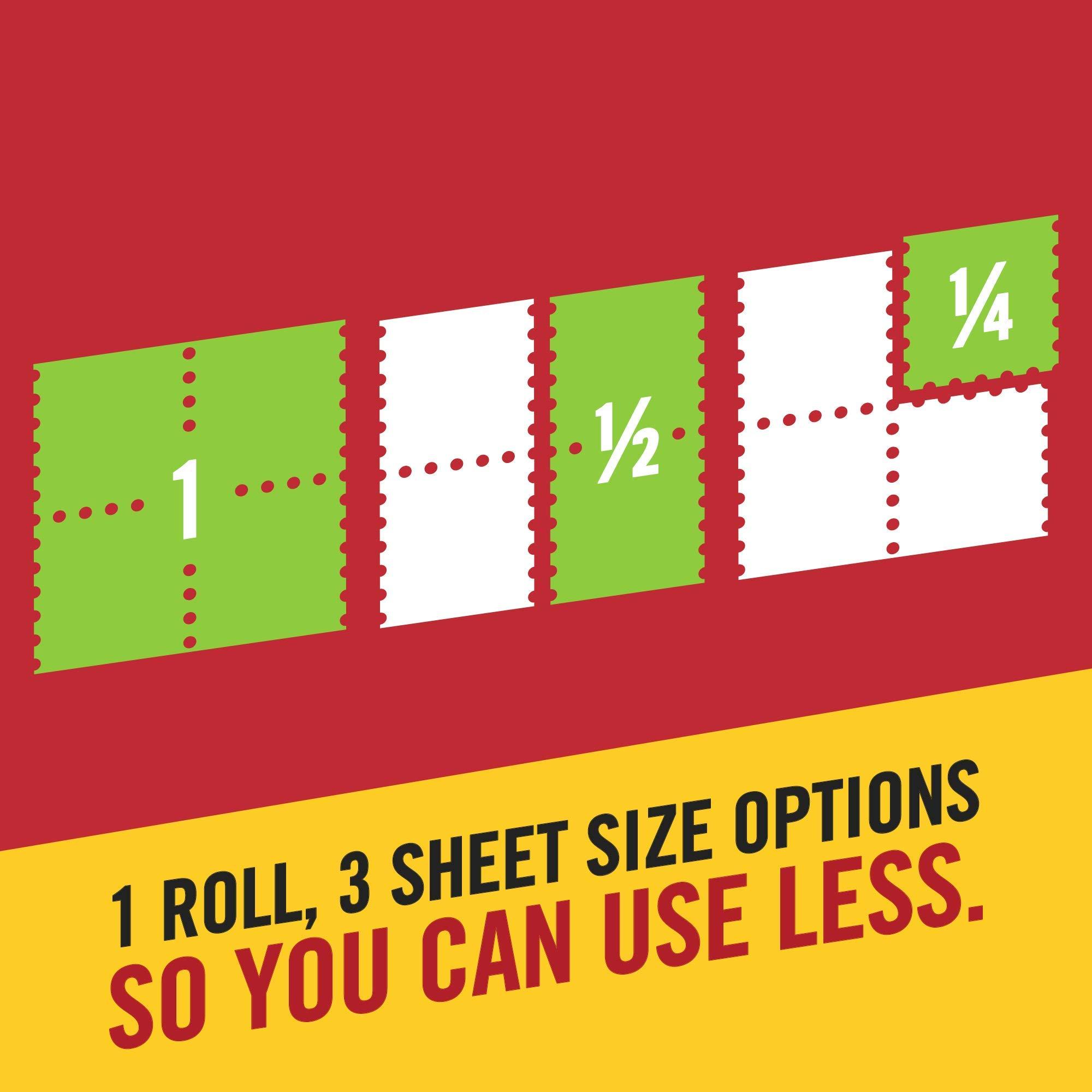 Brawny Flex Paper Towels, 8 Triple Rolls = 24 Regular Rolls, Tear-A-Square, 3 Sheet Size Options, Quarter Size Sheets - Image 3