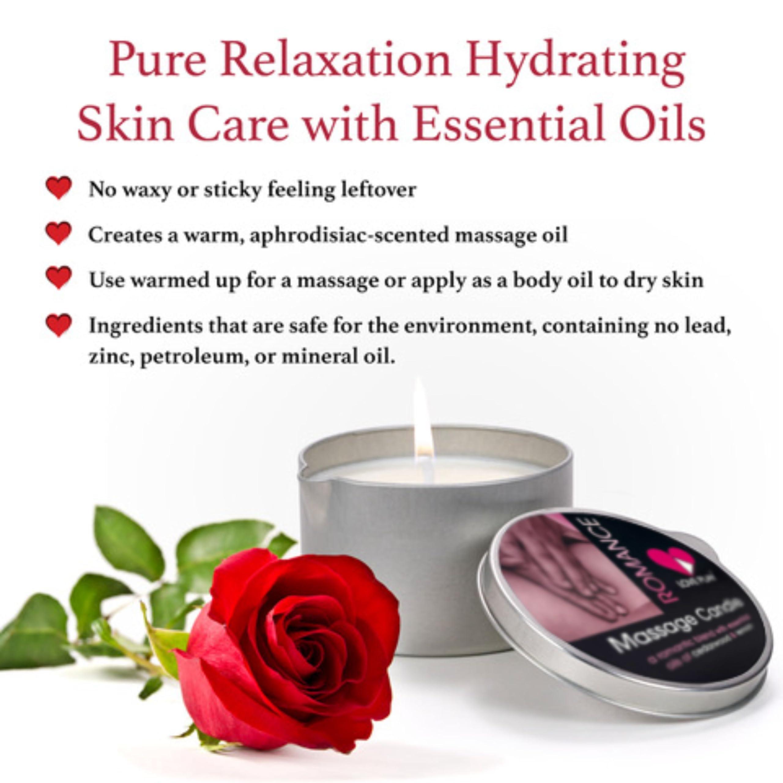 LOVE PLAY Massage Oil Candle for Home SPA - Vegan Moisturizing Body Oil Candle for Pure Relaxation - Hydrating Skin Care Massage Oils with Essential Oils (6.76oz) - Image 5
