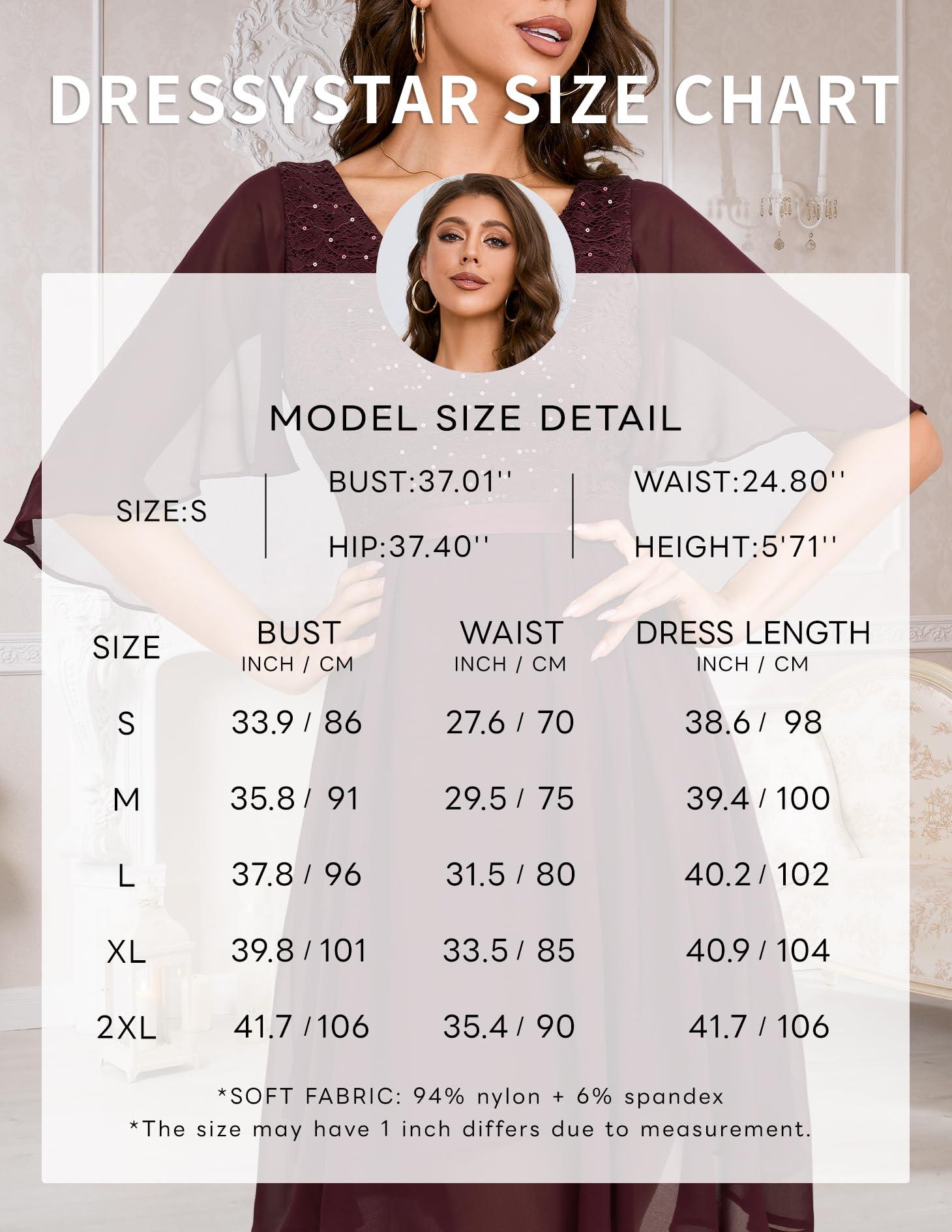 Dressystar Sequin Women Dresses Knee Length Dress Mother of The Bride Wedding Guest V-Neck Evening Formal Cocktail Gowns - Image 3