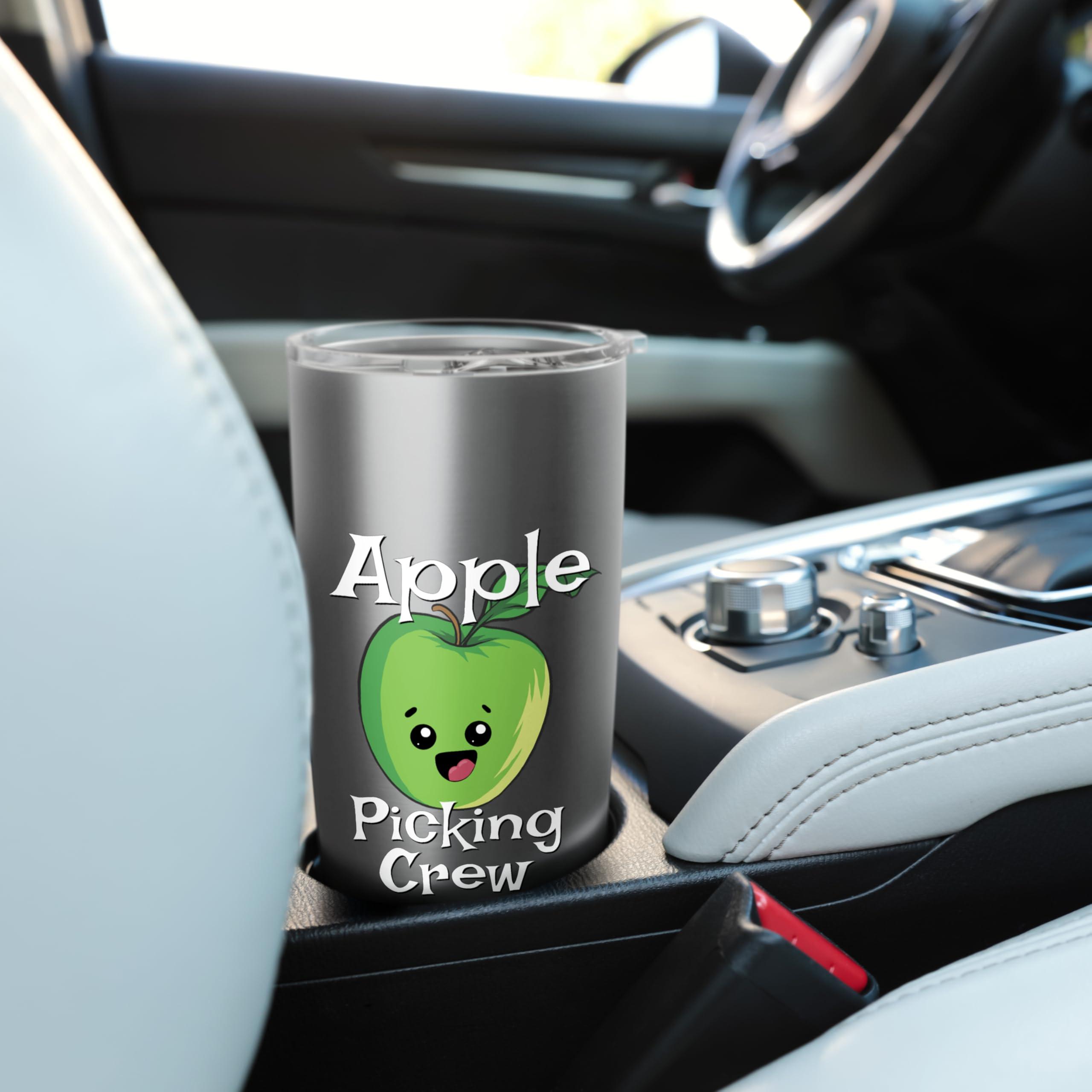 Cute Fall Autumn Orchard Matching Family Apple Picking Crew Stainless Steel Insulated Tumbler - Image 2