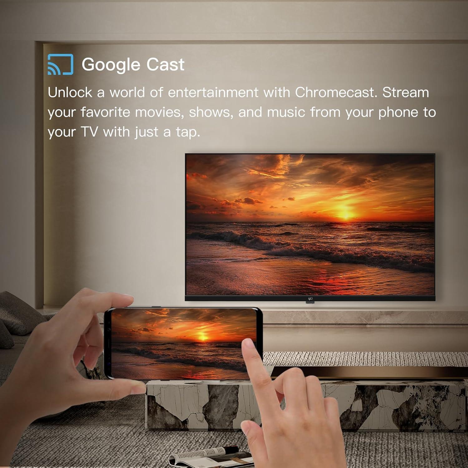 FPD CG50-C3 50 Inch 4K LED Smart TV with Google TV, Google Play Built-in, Google Cast, Stream Live Television, MEMC, UHD, HDR 10, Voice Remote, Dolby Atmos, Dolby Vision, 2024 - Image 6