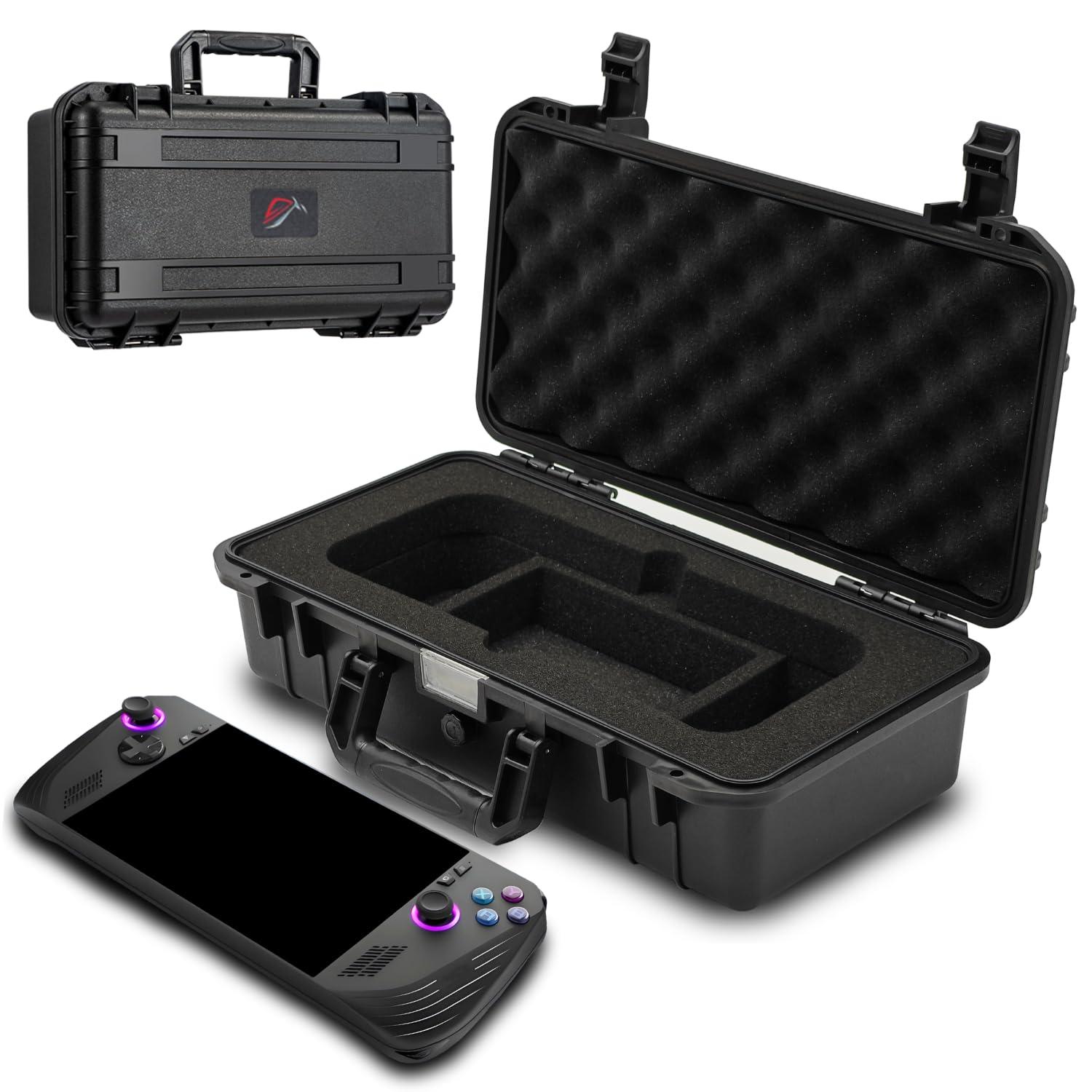 Luck&Link ROG ALLY Carrying Bag - Hard, Waterproof Case for ROG ALLY X, Controllers, Docking Station & Accessories - Large Capacity