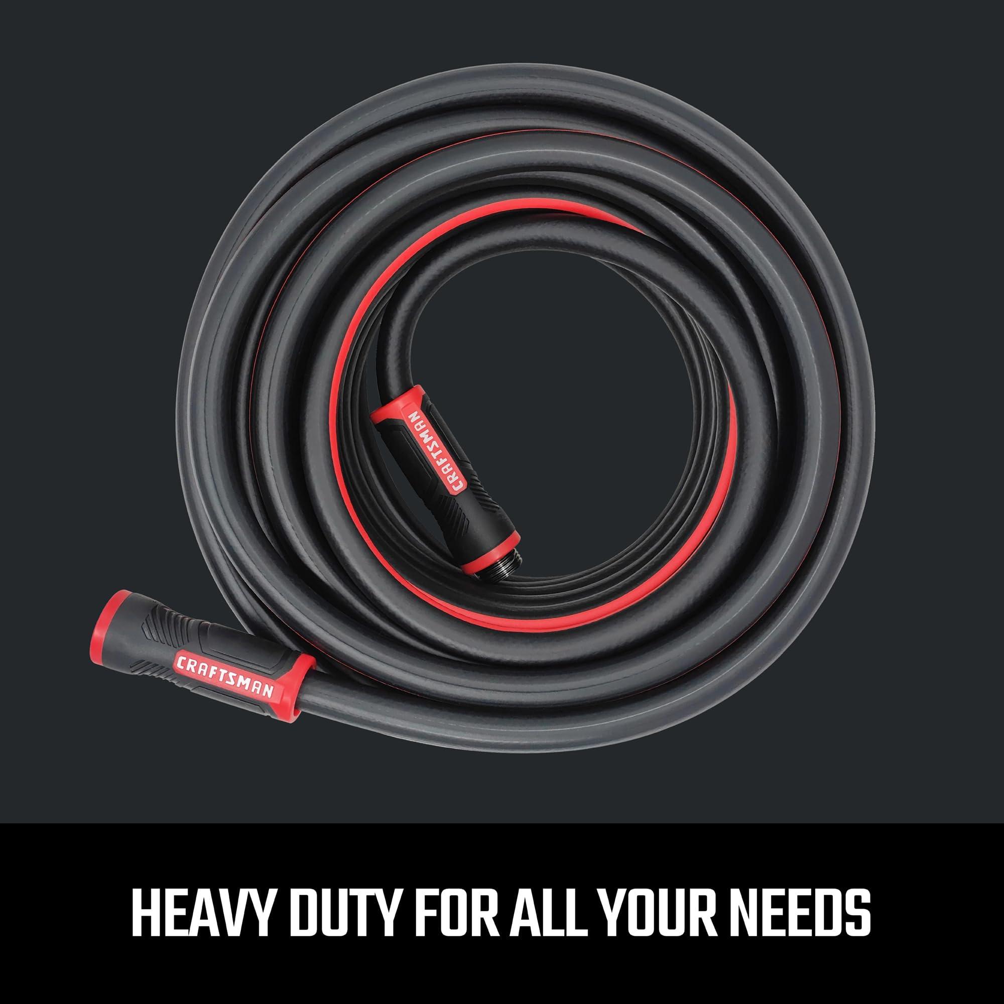 Craftsman Heavy Duty Professional Grade Black Garden Hose, 100 Feet x 5/8 Inch - Image 6