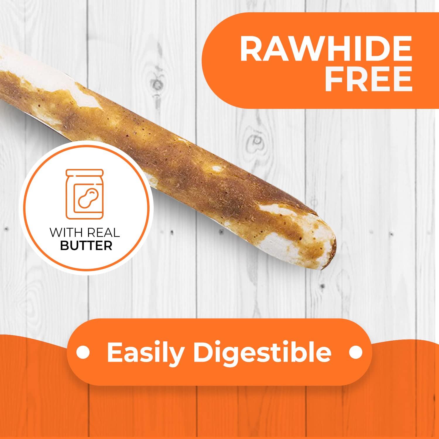Canine Naturals Peanut Butter Chew - Rawhide Free and Dog Treats - Made from Real Peanut Butter - All-Natural and Easily Digestible - 40 Pack of 5 Inch Stick Chews - Image 2