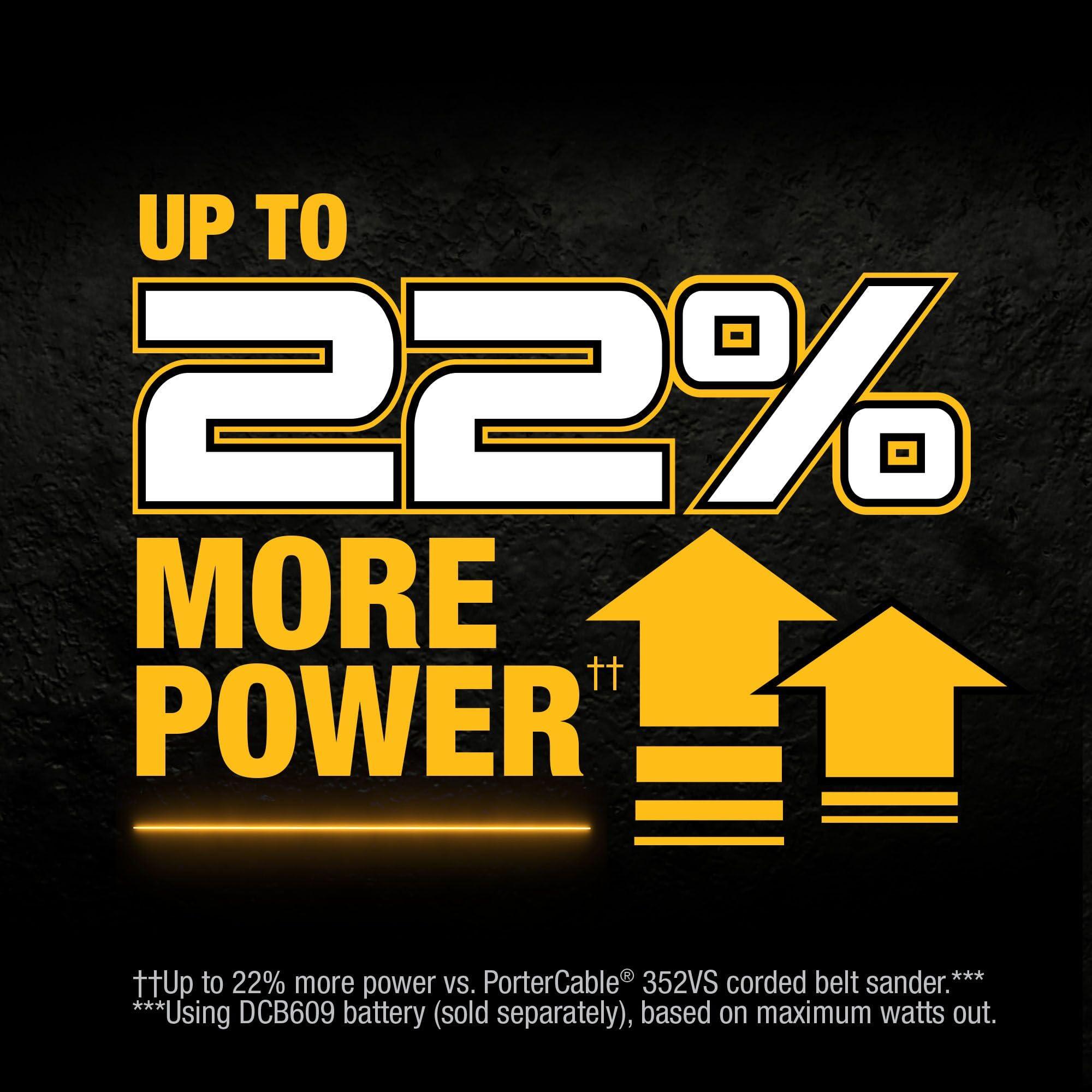 DEWALT 20V MAX* Belt Sander, Cordless, Brushless, Tool Only (DCW220B) - Image 10