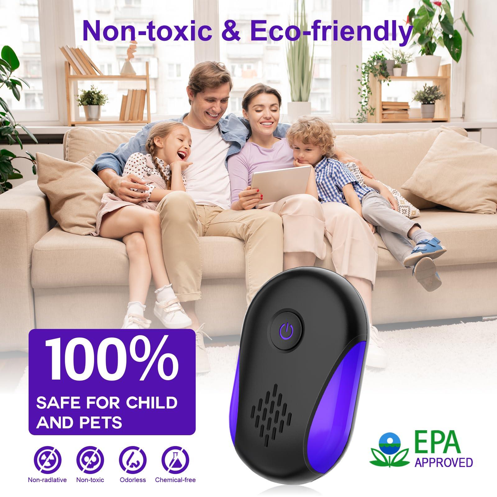 2024 Upgraded Ultrasonic Insect Control 6 Packs, Indoor Ultrasonic for Roach, Mouse, Bugs, Ant, Mosquito, Mice, Spider, Electronic Plug in Pest Control - Image 4