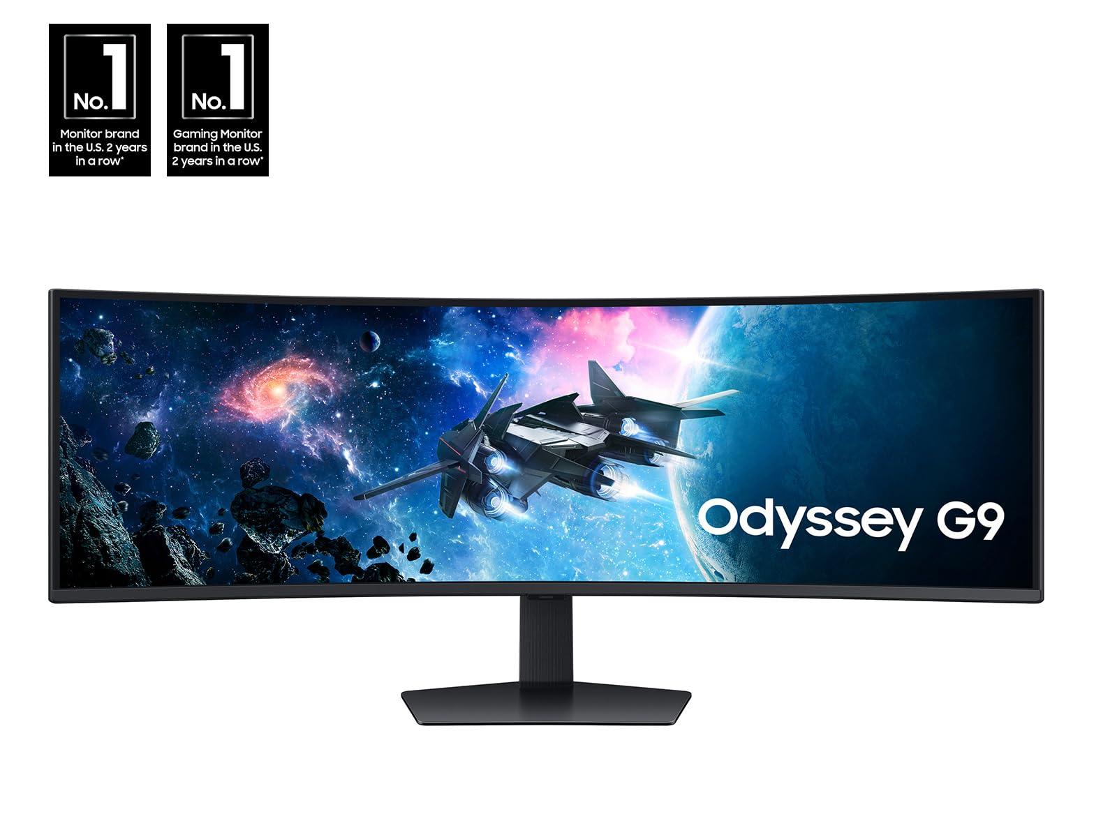 SAMSUNG 49” Odyssey G9 Series DQHD 1000R Curved Gaming Monitor, 1ms(GtG), VESA DisplayHDR 1000, 240Hz, AMD FreeSync Premium Pro, Height Adjustable Stand, Ultrawide Screen, LS49CG954ENXZA, 2024 - Image 2