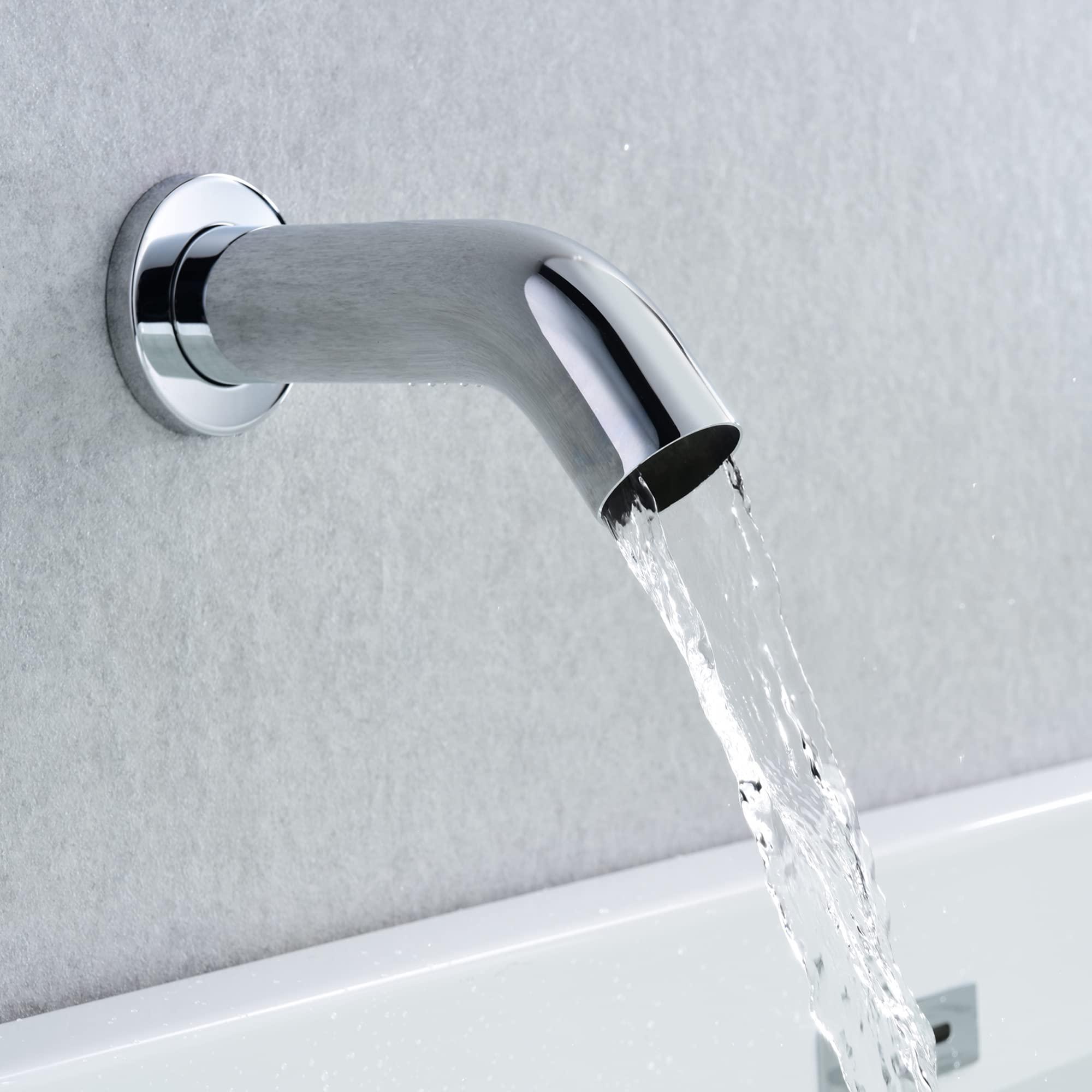 sumerain Rain Shower System with Tub Spout, Tub Shower Faucet Set with 8 inches Shower Head and Hand Shower, Valve Included Chrome - Image 5