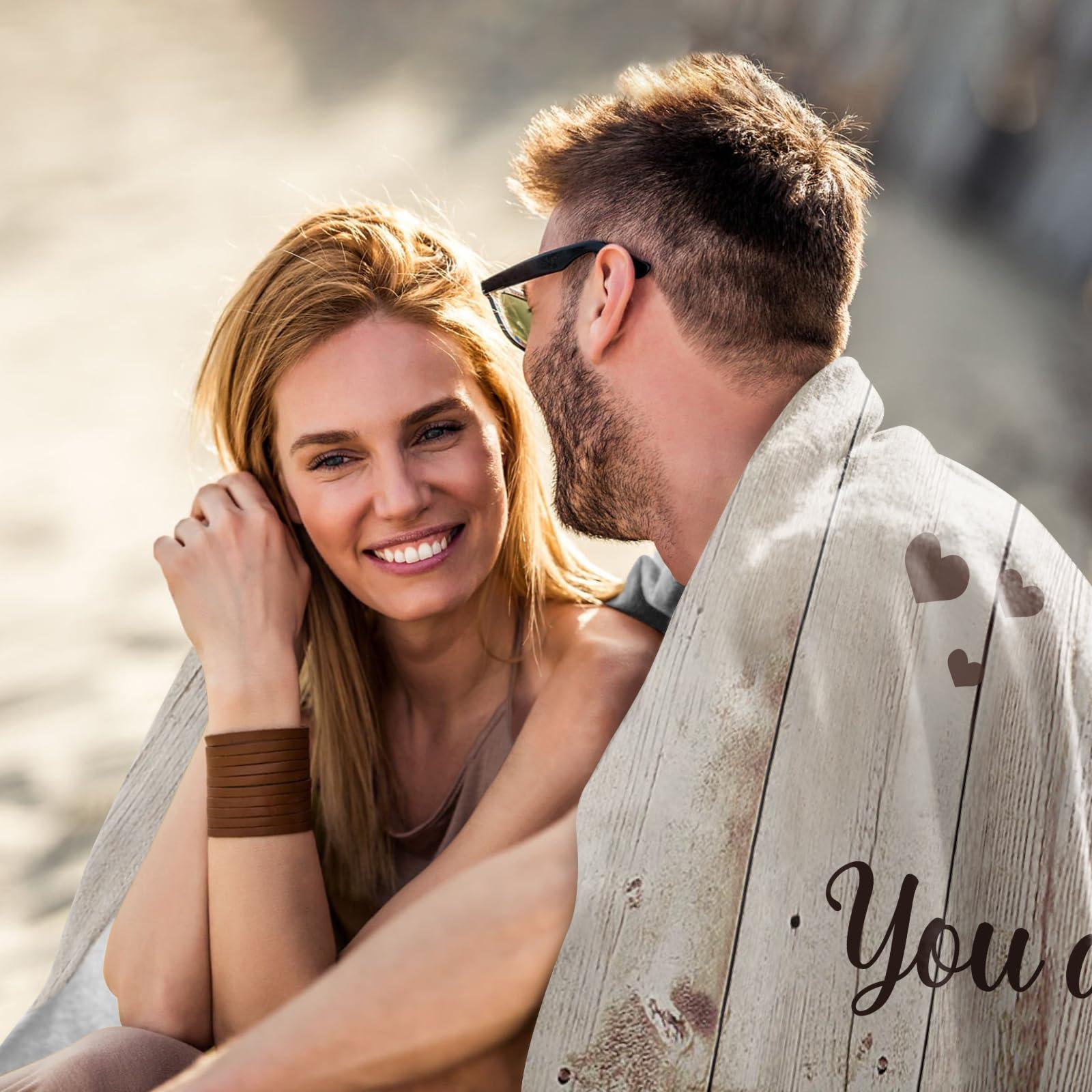 Gifts for Him Her - Wedding Anniversary Blanket Gifts for Couple - Anniversary Husband/Boyfriend Gift - Romantic I Love You Gift Him Her - Wedding Present for Wife/Husband Throw Blanket 60"X50" - Image 6