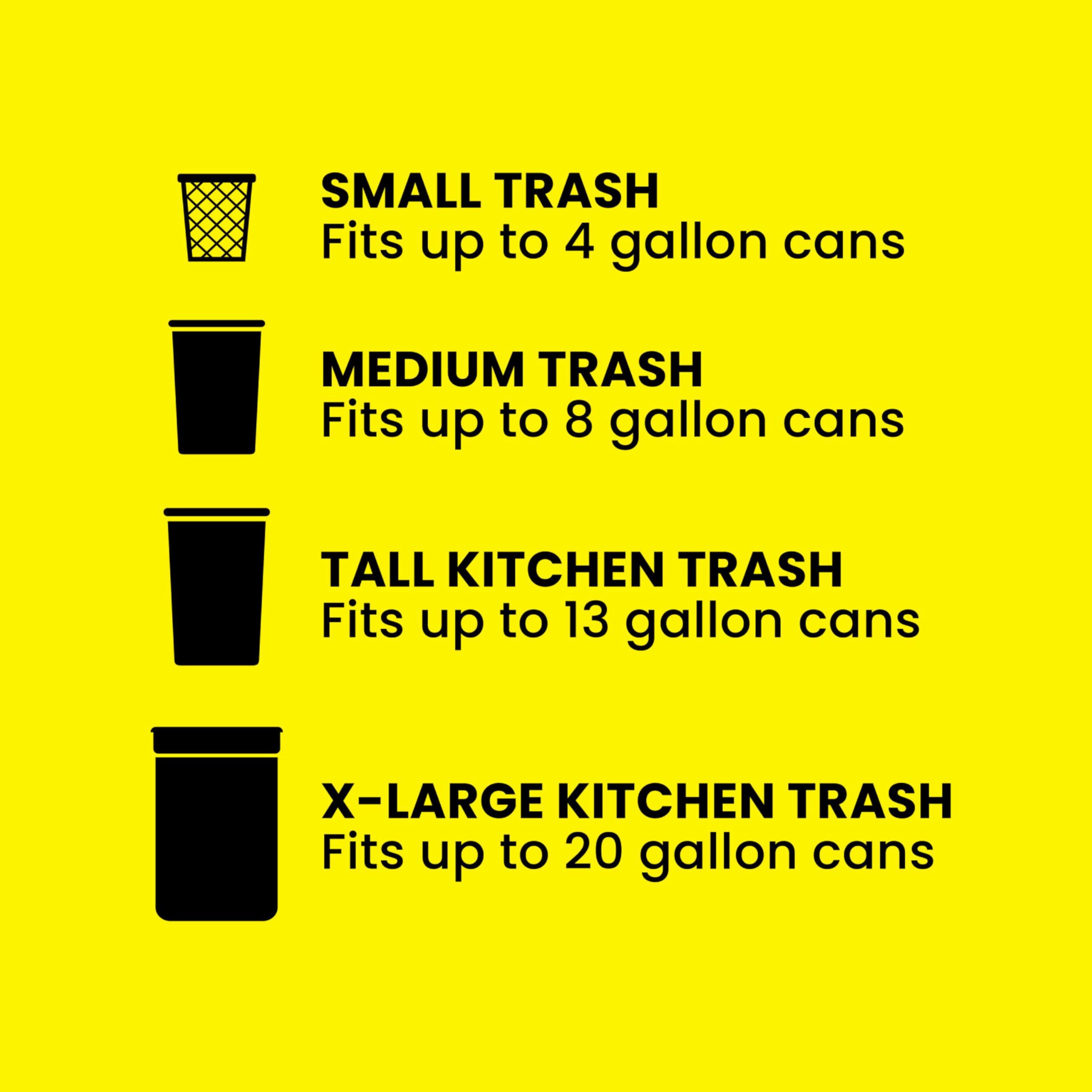 Glad ForceFlex Drawstring Trash Bags, 13 Gal, Fresh Clean, 40 Ct (Package May Vary) - Image 8