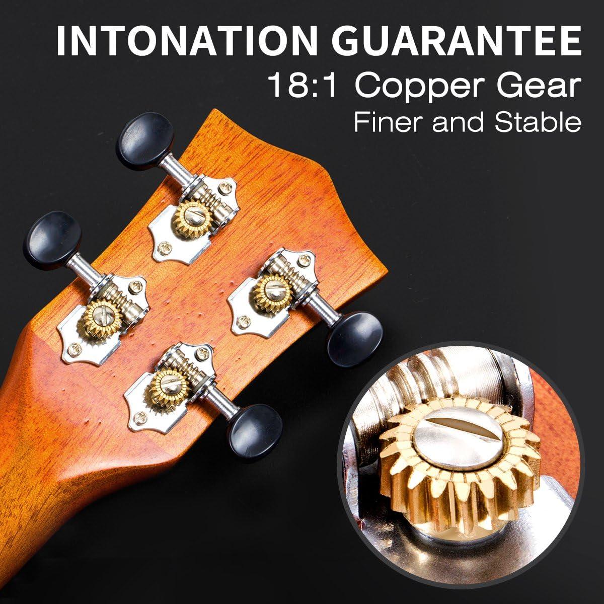 Ukulele, AKLOT Concert Ukelele Solid Mahogany 23 inch for Professional Beginners Adults Kit with Free Online Courses and Uke Accessories, AKC23 - Image 4