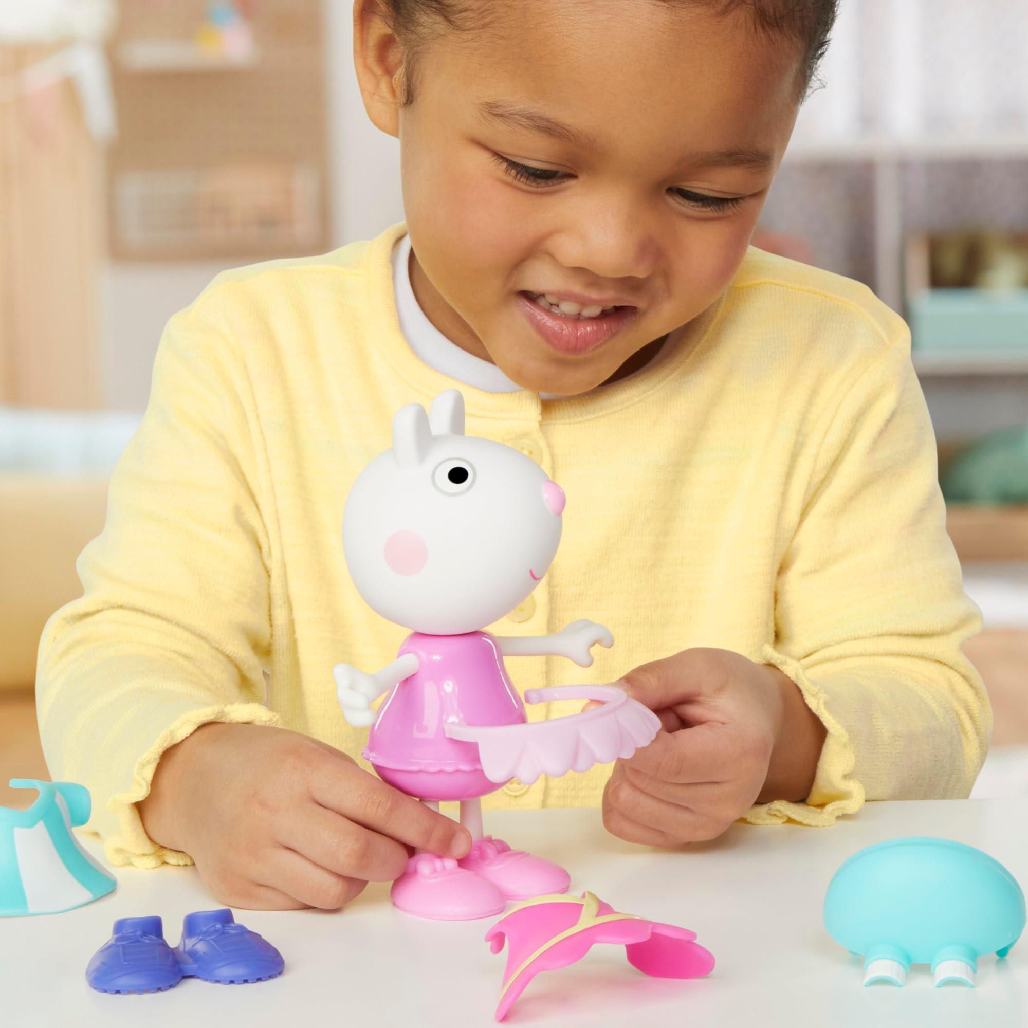 Peppa Pig Suzy Sheep-Up Figure with 6 Easy-On Fashion Accessories, 6-Inch Doll, Preschool Toys for Girls and Boys 3 and Up - Image 8