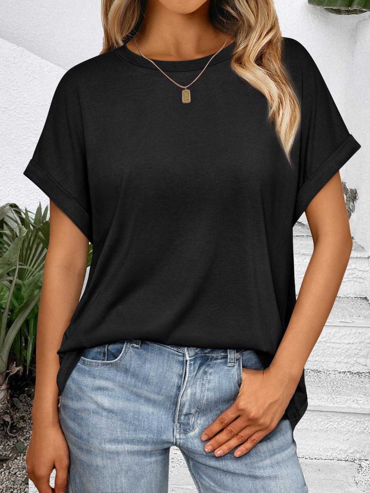 AUTOMET Womens Summer Tops Oversized Short Sleeve Business Casual T Shirts Trendy Fashion Clothes Spring Outfits 2025 - Image 6