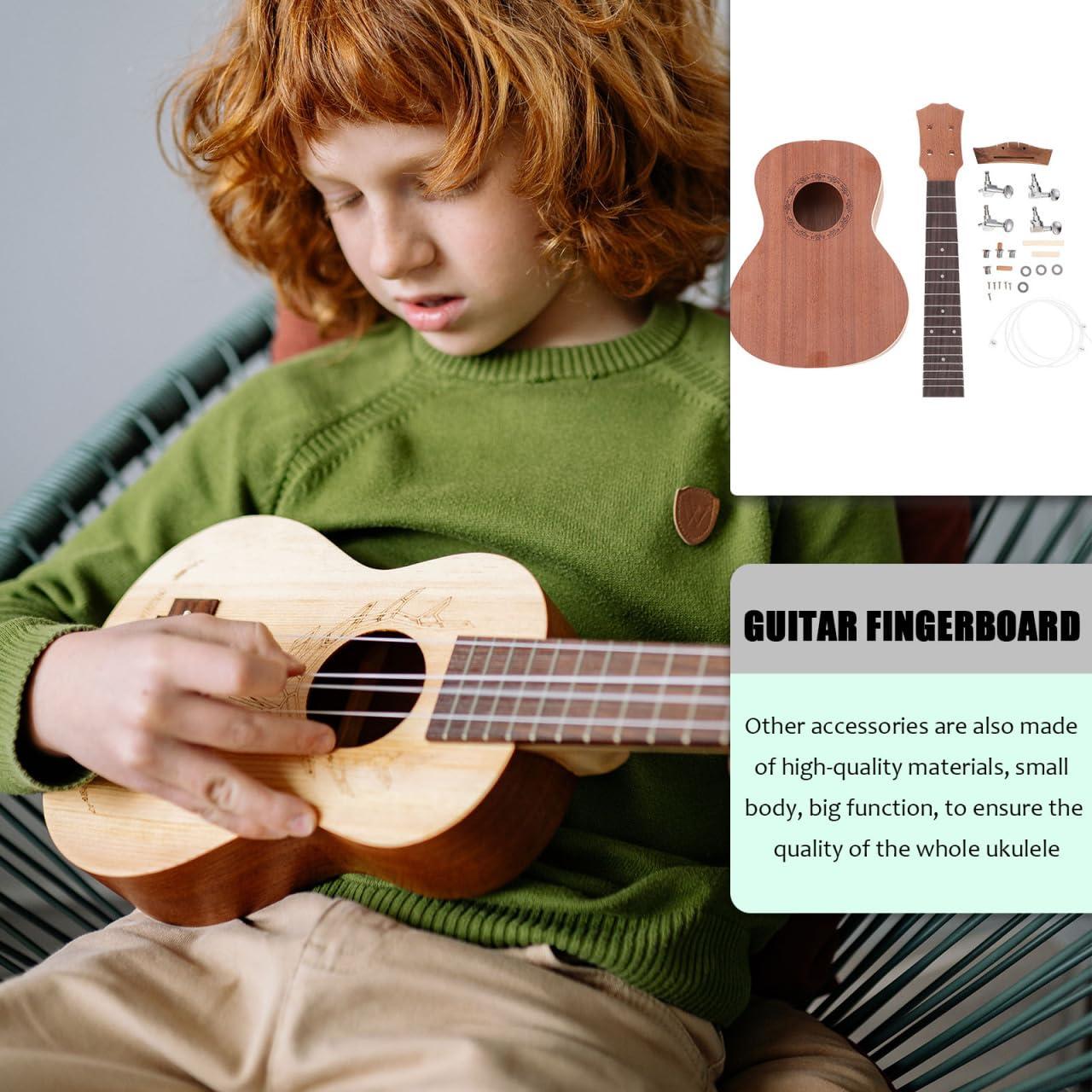 ibasenice DIY Ukulele Kit - 23 Inch Baritone Graffiti Artist Guitar Kit - Acoustic Guitar - Image 6