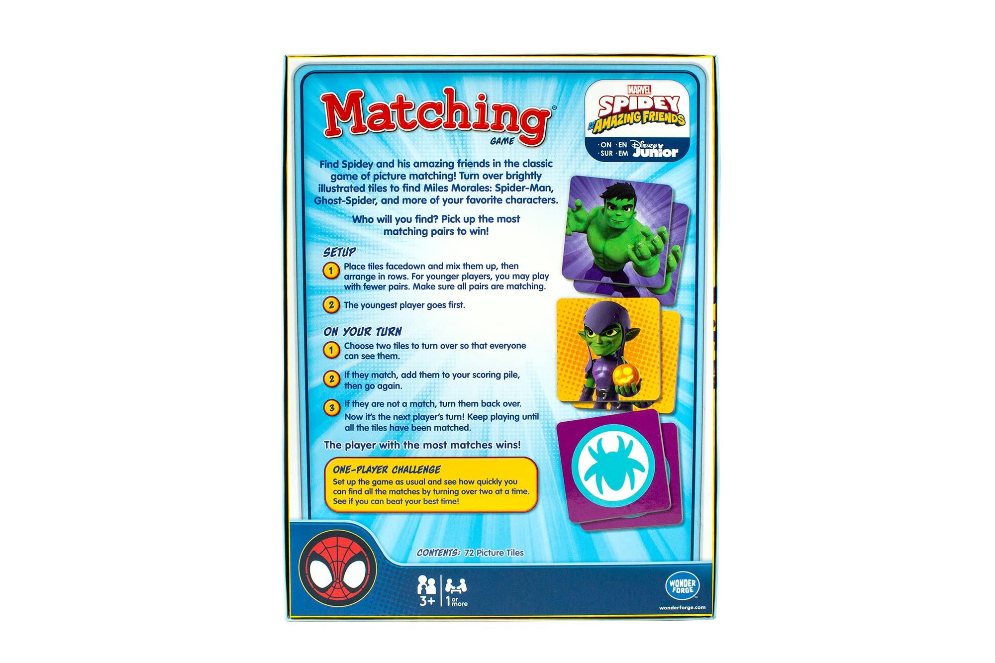 Wonder Forge Marvel Spidey and His Amazing Friends Matching Game - Memory Game for Kids Ages 3+ - Educational Fun for Toddler Boys and Girls - Image 5