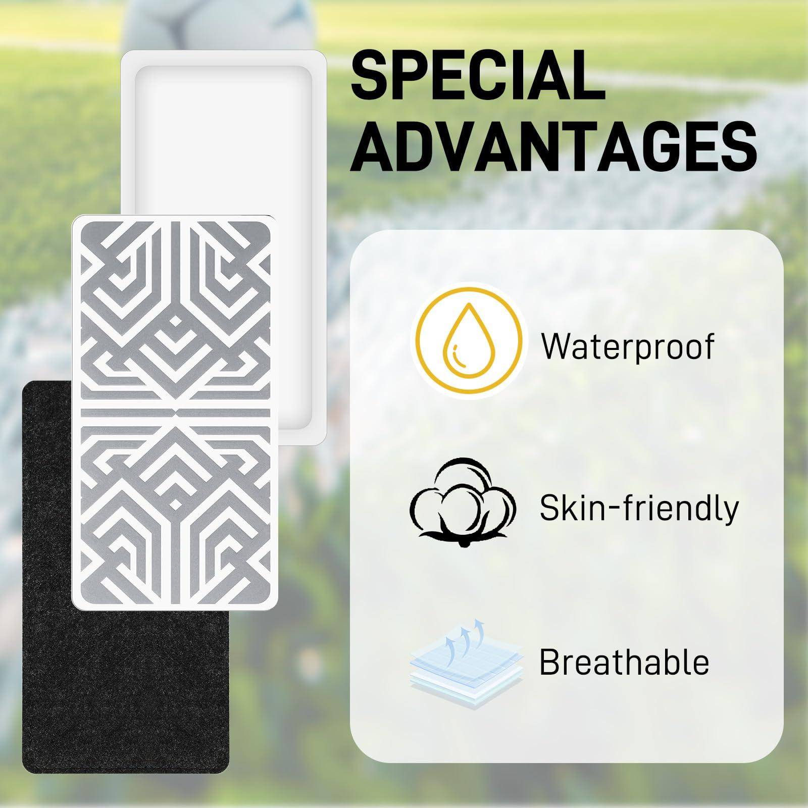 Pain Patches 3.03" × 6.30", Reusable Pain Patches Includes 3 Adhesives, 1 Patch & 1 Carry Bag, Relief Muscle Soreness, Knee, Foot, Shoulder, Neck, Back Pain Patch-0401 - Image 7