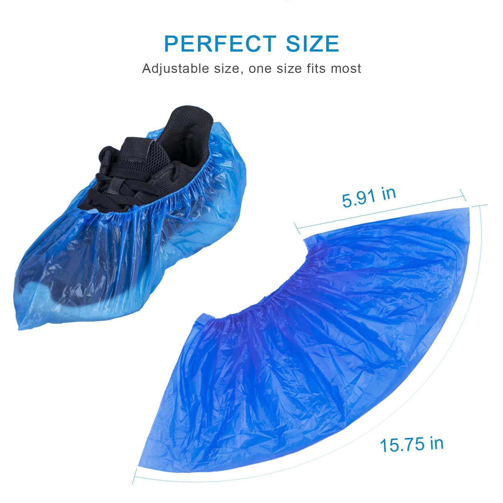 KCTUKA Disposable Shoe Covers, 50 PCS (25 Pairs) Green Convenience Boot Cover, Waterproof, Non slip, Dust proof, Protect Your Shoes, Floor, Carpet, One Size Fit Most - Image 2
