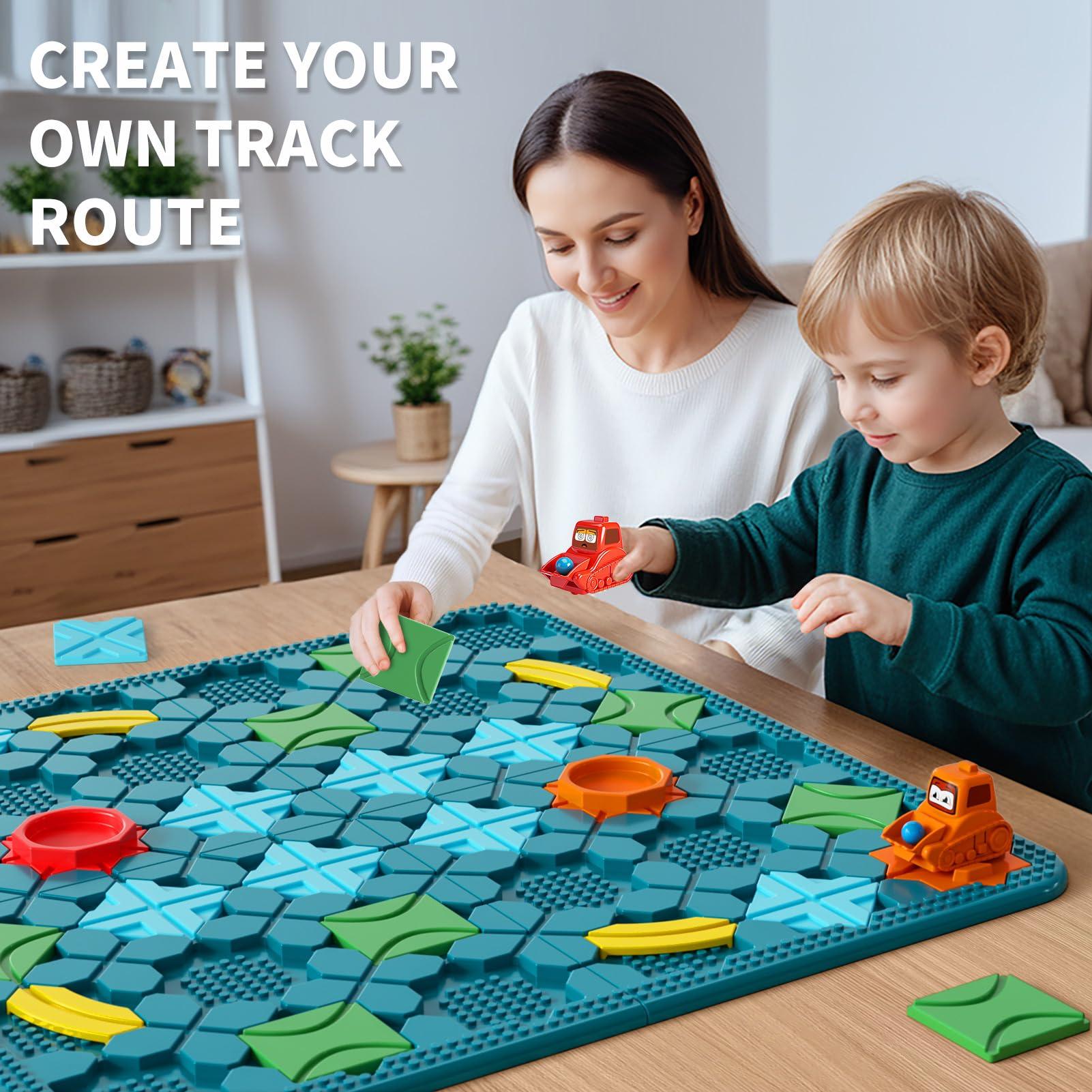 Kids Toys STEM Board Games - Large Size Logical Road Builder Educational Brain Teasers Puzzles Toys, Preschool Learning Montessori Big Board Maze Birthday Gifts Kids Boys Girls Age 4-8 Year Old - Image 8