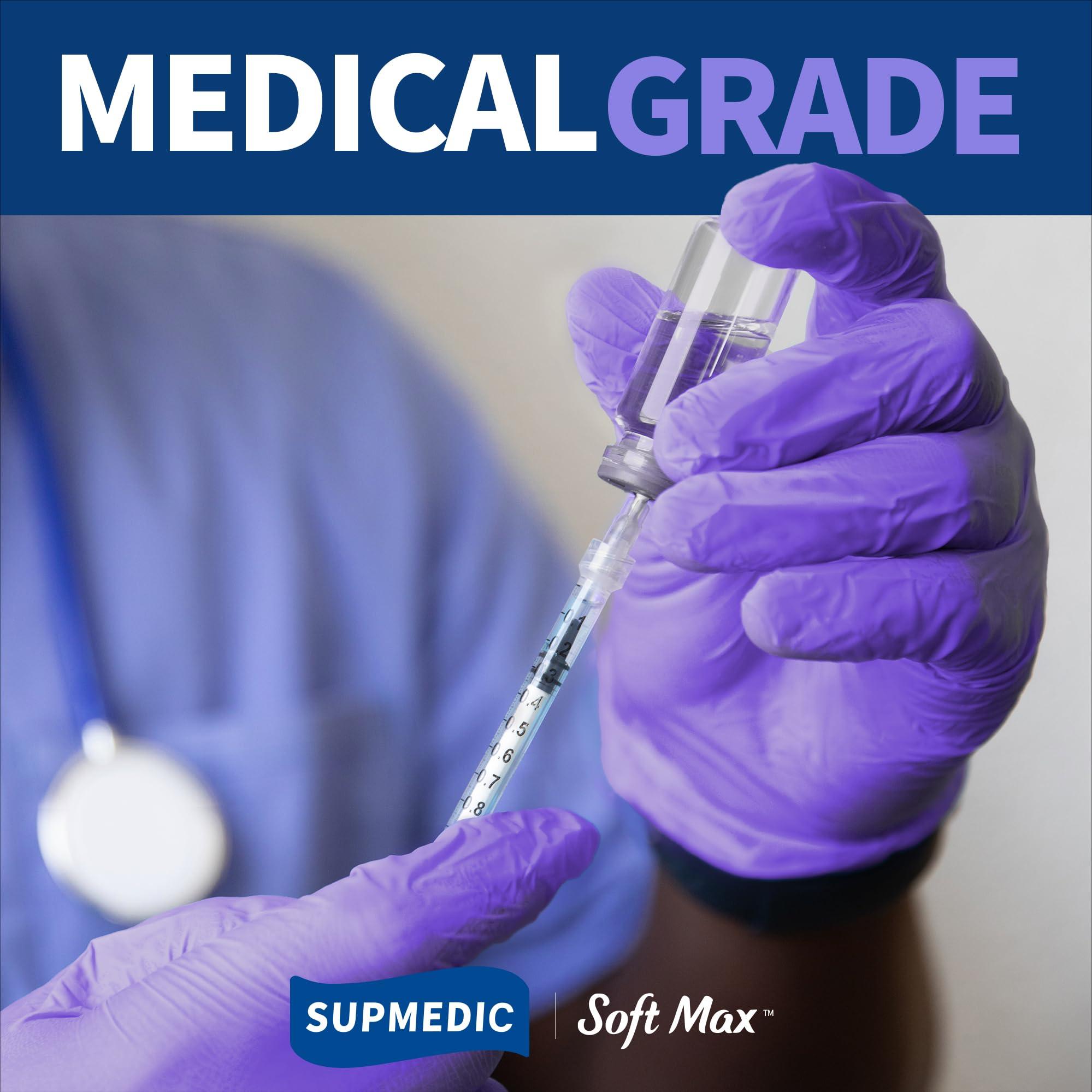 Supmedic Medical Soft Max™ Nitrile Exam Gloves, 100 ct Latex-Free Powder-Free Non-Sterile Food Safe Cleaning Disposable Glove - Image 5