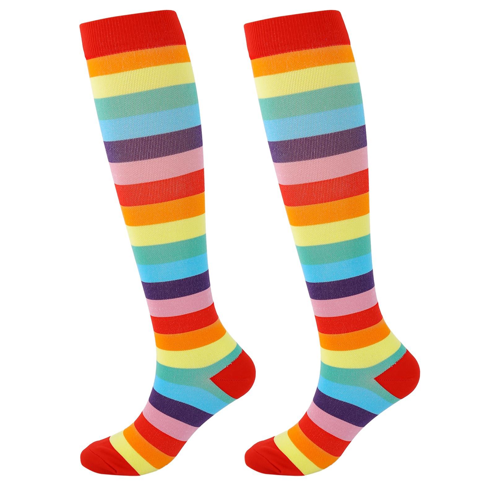 Junely Compression Socks for Women Knee High for Support Nurses Pregnancy Sports Travel Flight Running