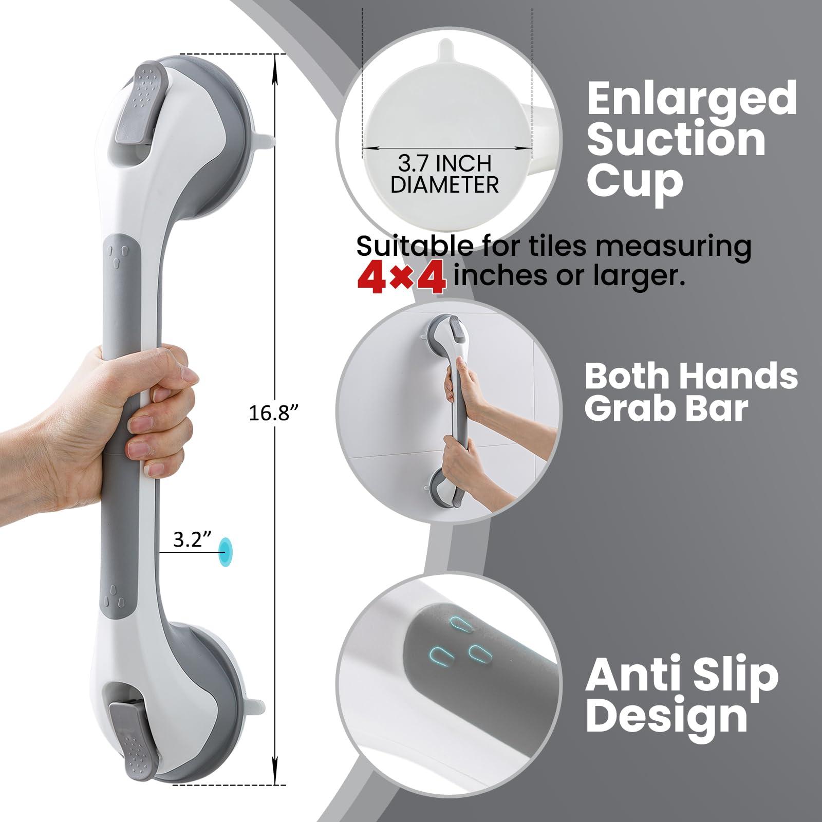TAILI Shower Grab Bar, 1 Pack 16.8” & 2 Pack 12.2” - Image 2