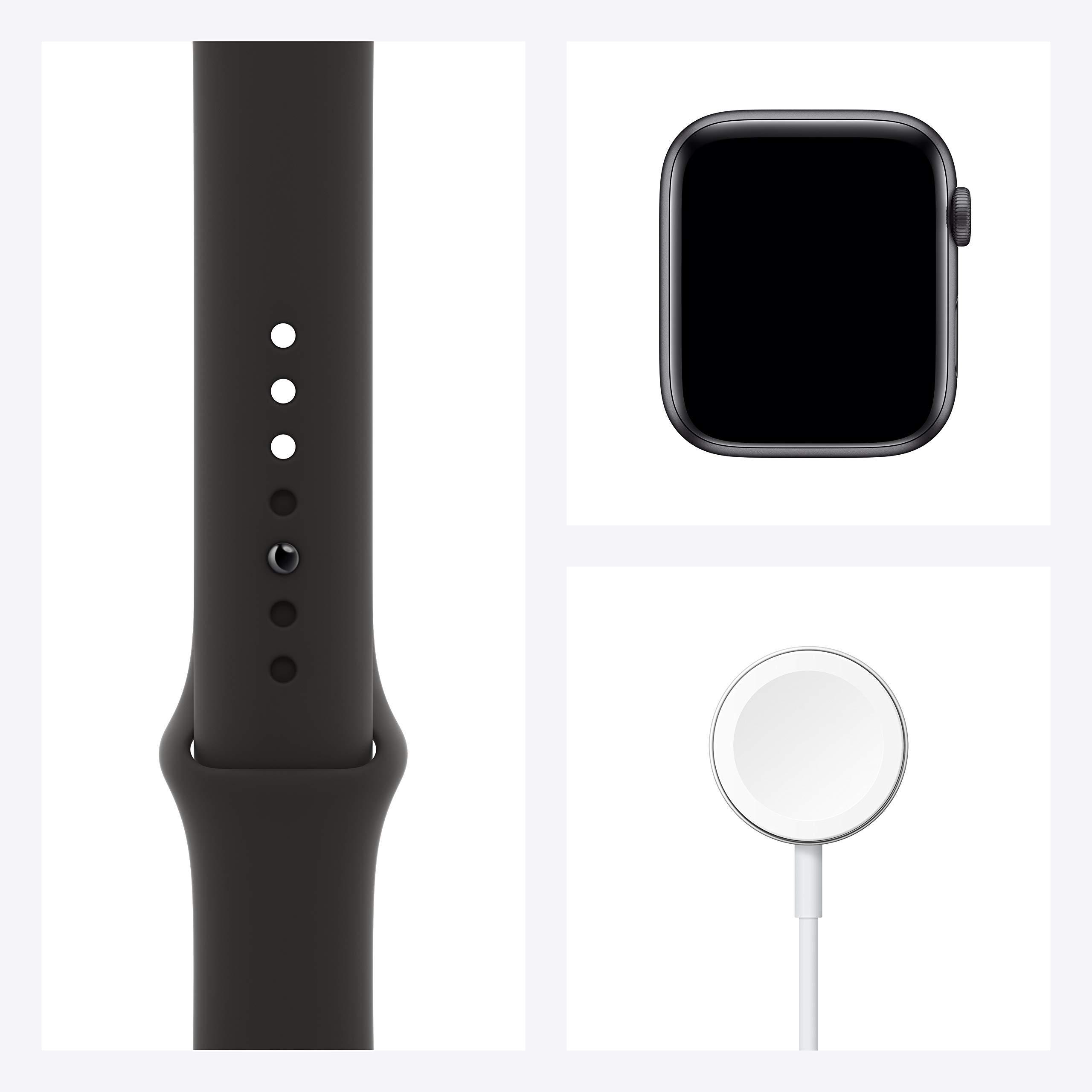 Apple Watch Series 6 (GPS, 44mm) - Space Gray Aluminum Case with Black Sport Band (Renewed) - Image 7